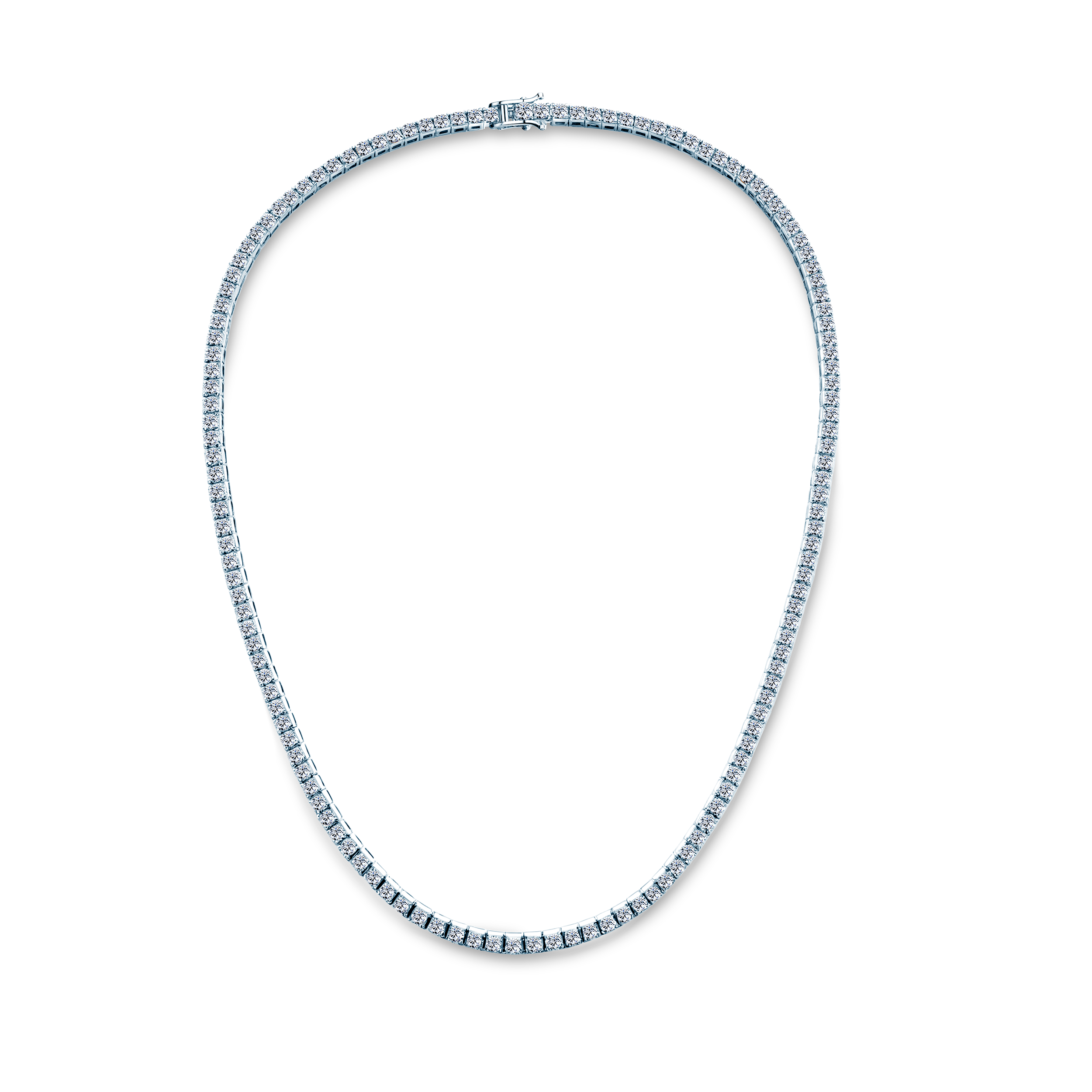 Tenniskette Share Your Love 3,0 mm: Weißgold, Diamanten