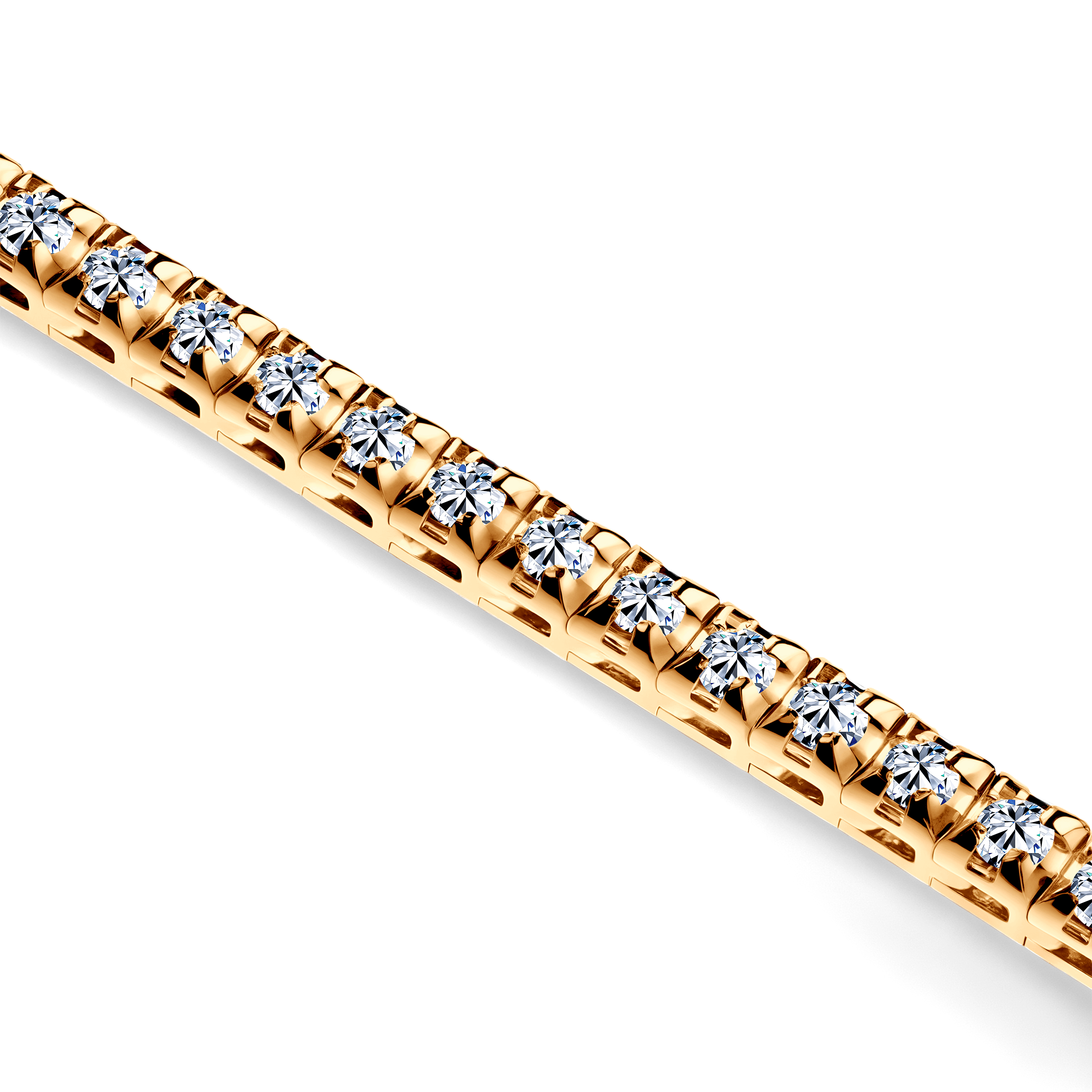 Tenniskette Share Your Love 3,0 mm: Gold, Diamanten