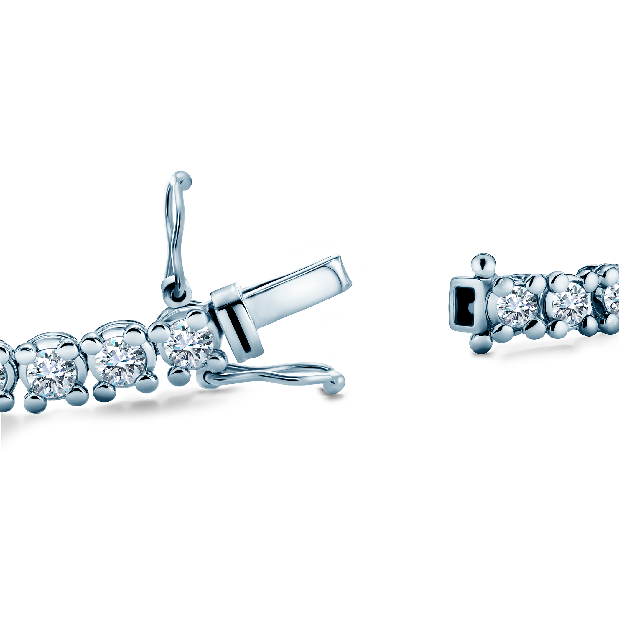 Bransoletka tenisowa The Light 4,5mm: białe złoto, diamenty laboratoryjne