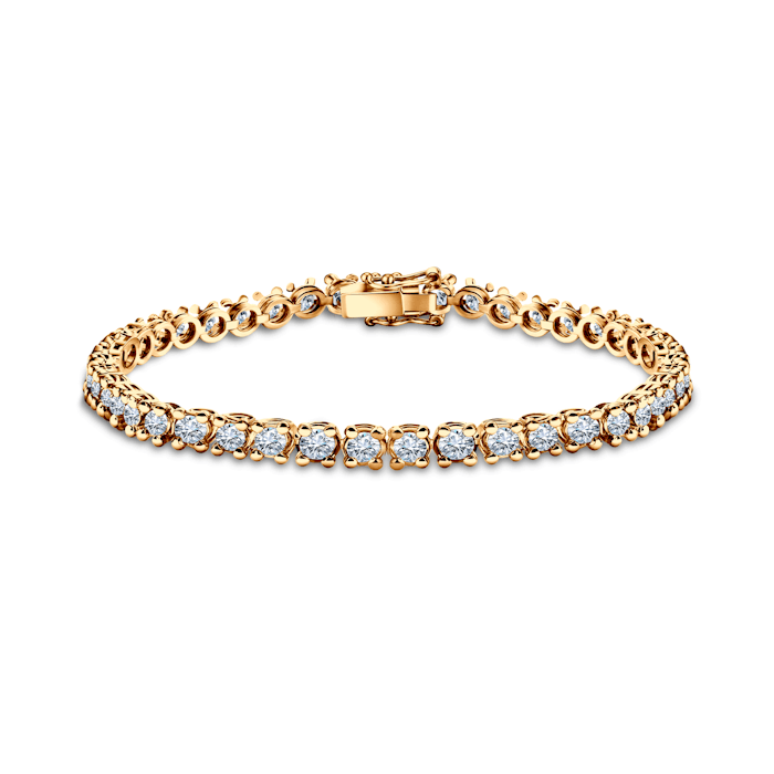 The Light tennis bracelet 4.5 mm: gold, lab-grown diamonds