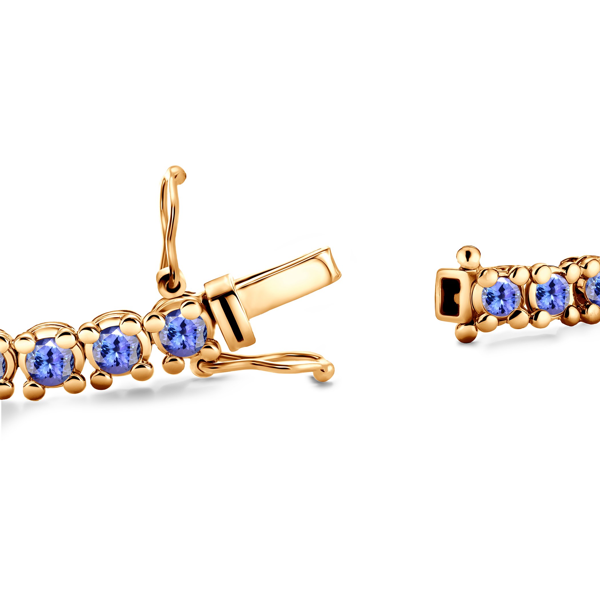 Tennisarmband Luminy 4,5 mm: Gold, Tansanite