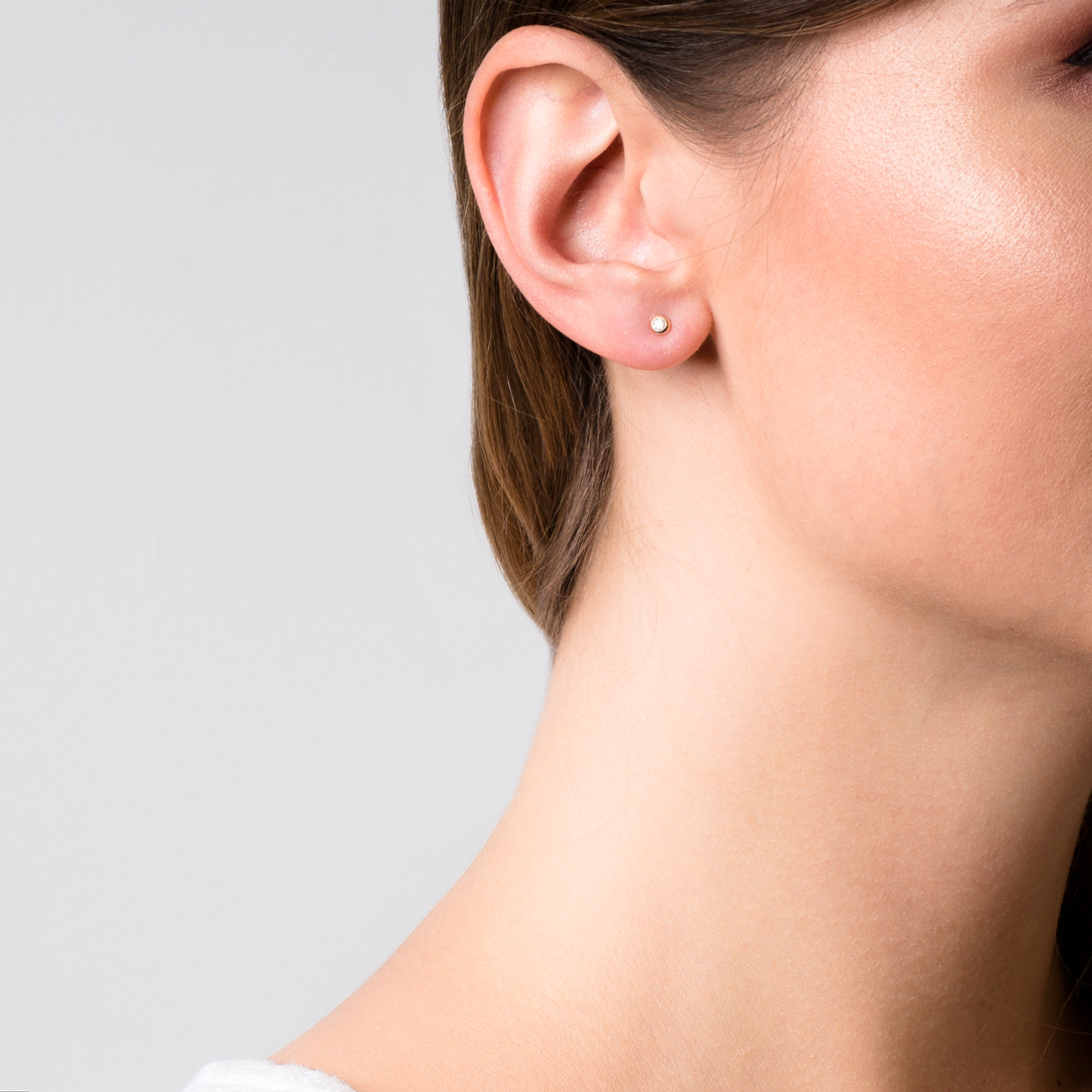 Kolczyki Savicki: złote, diamenty - 3