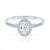 Zásnubní prsten SAVICKI: bílé zlato, diamanty