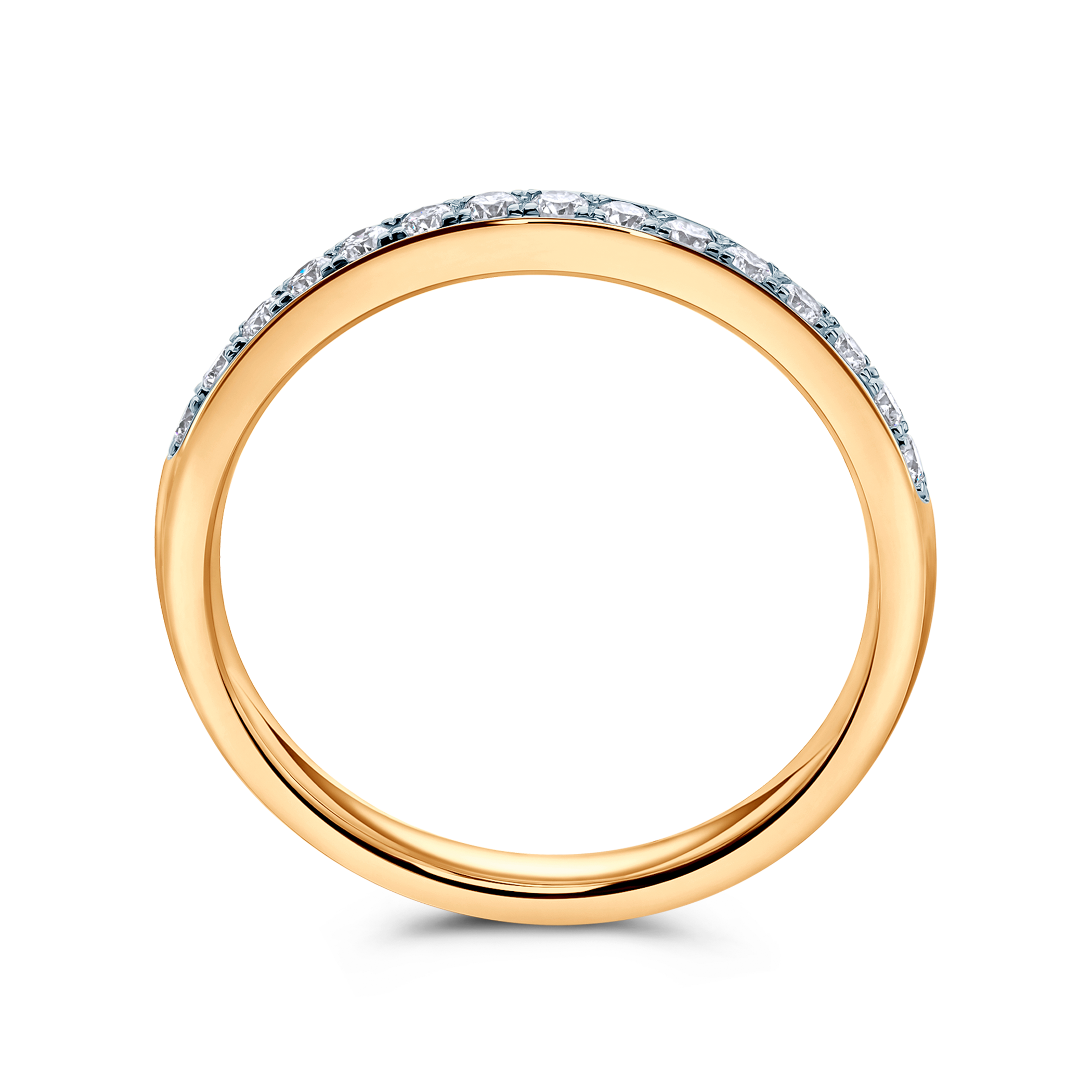 Pierścionek zaręczynowy SAVICKI: dwukolorowe złoto, diamenty laboratoryjne - 3