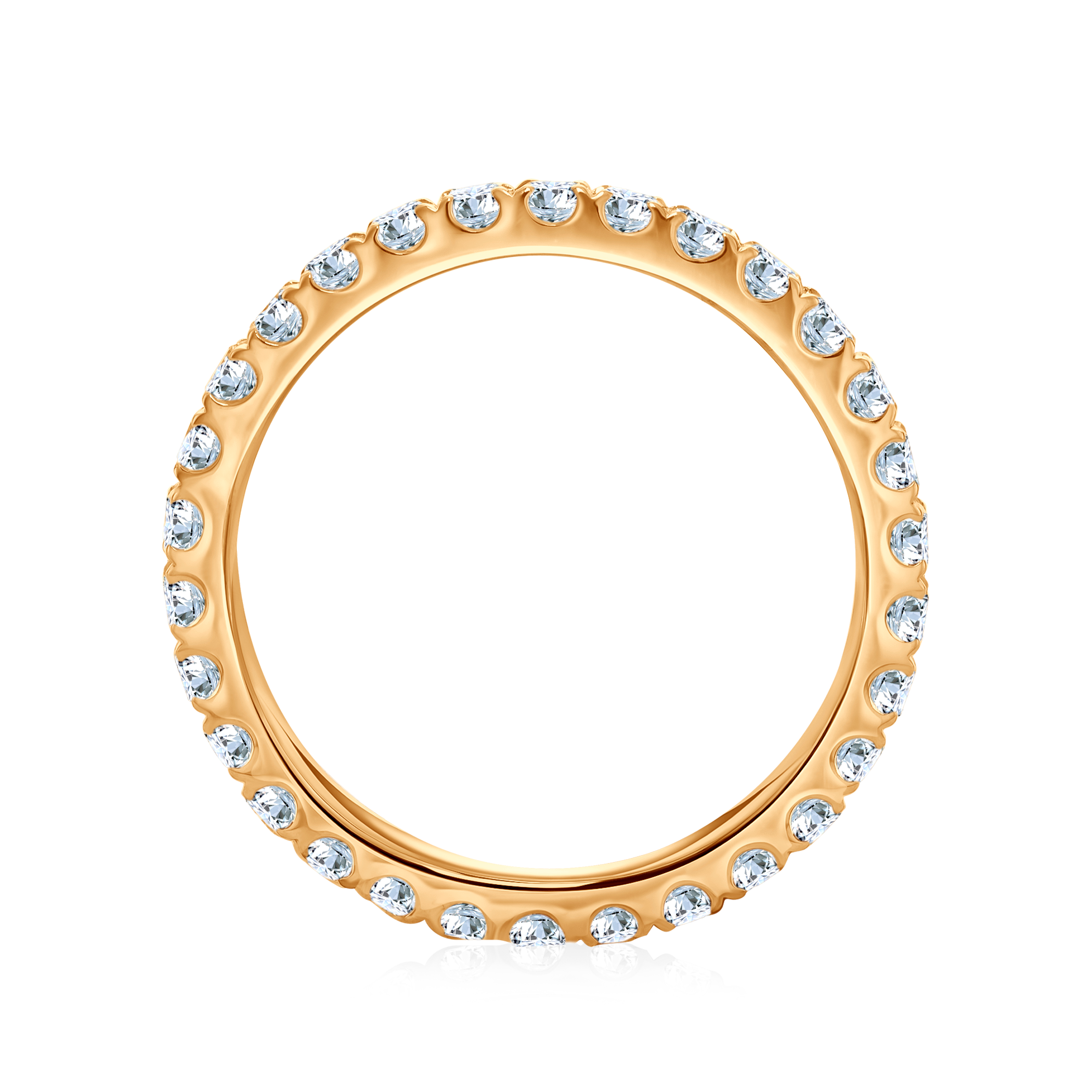 Pierścionek zaręczynowy SAVICKI: złoty, diamenty laboratoryjne