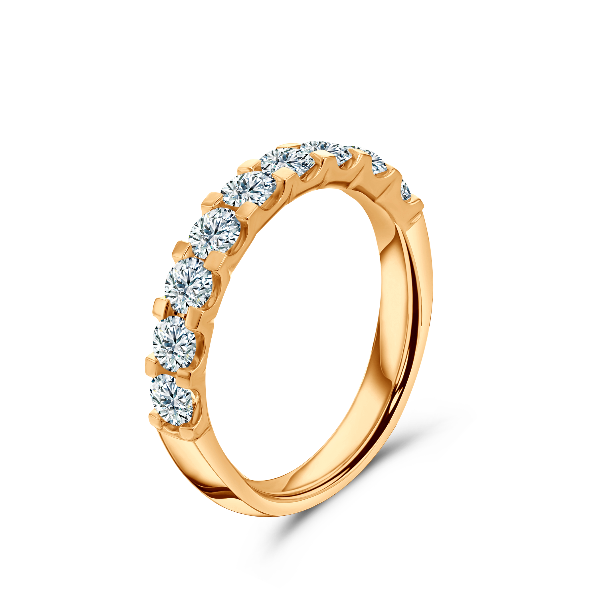 Verlobungsring SAVICKI: zweifarbiges Gold, Labordiamanten