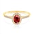 Prsteň Red Passion: zlatý, rubín