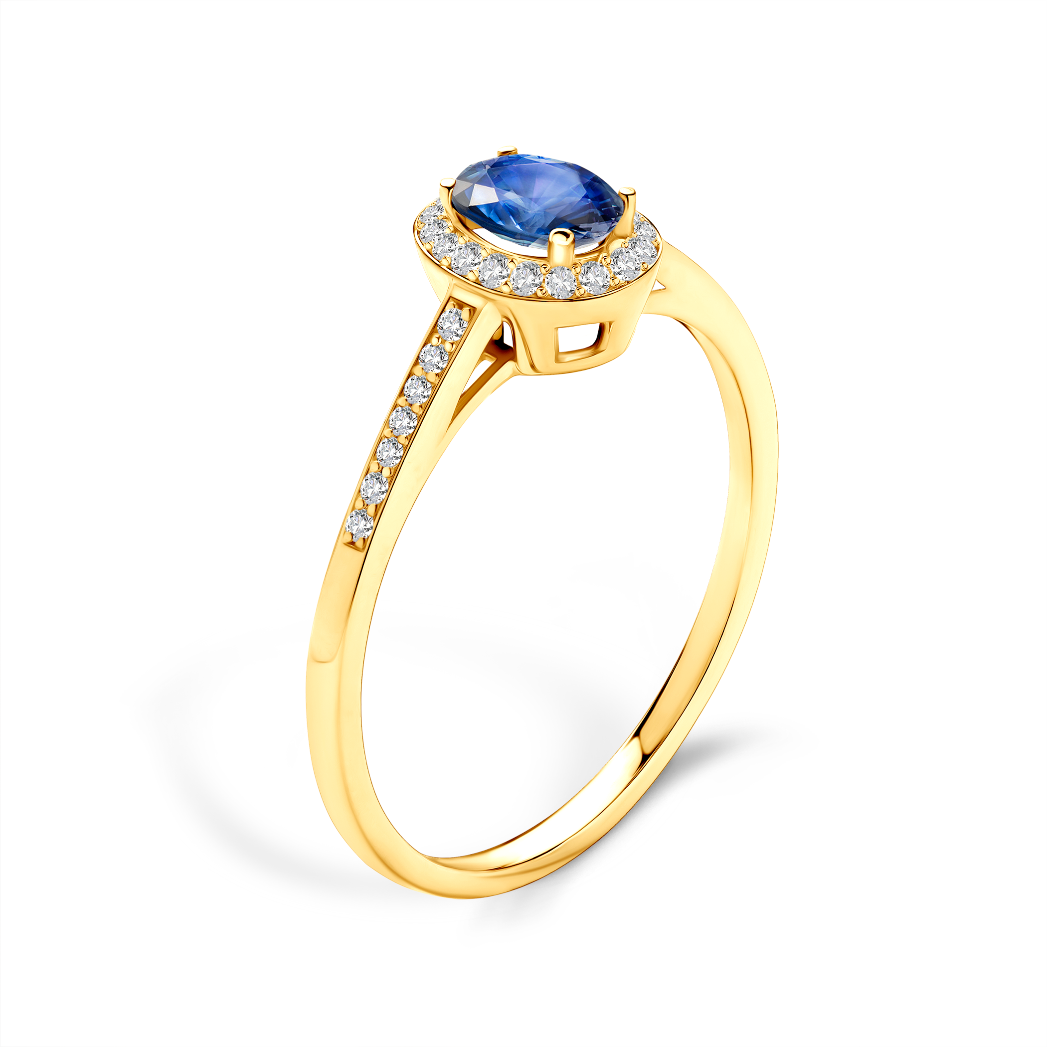 Ring Heart of the Ocean: Gold, Blauer Saphir