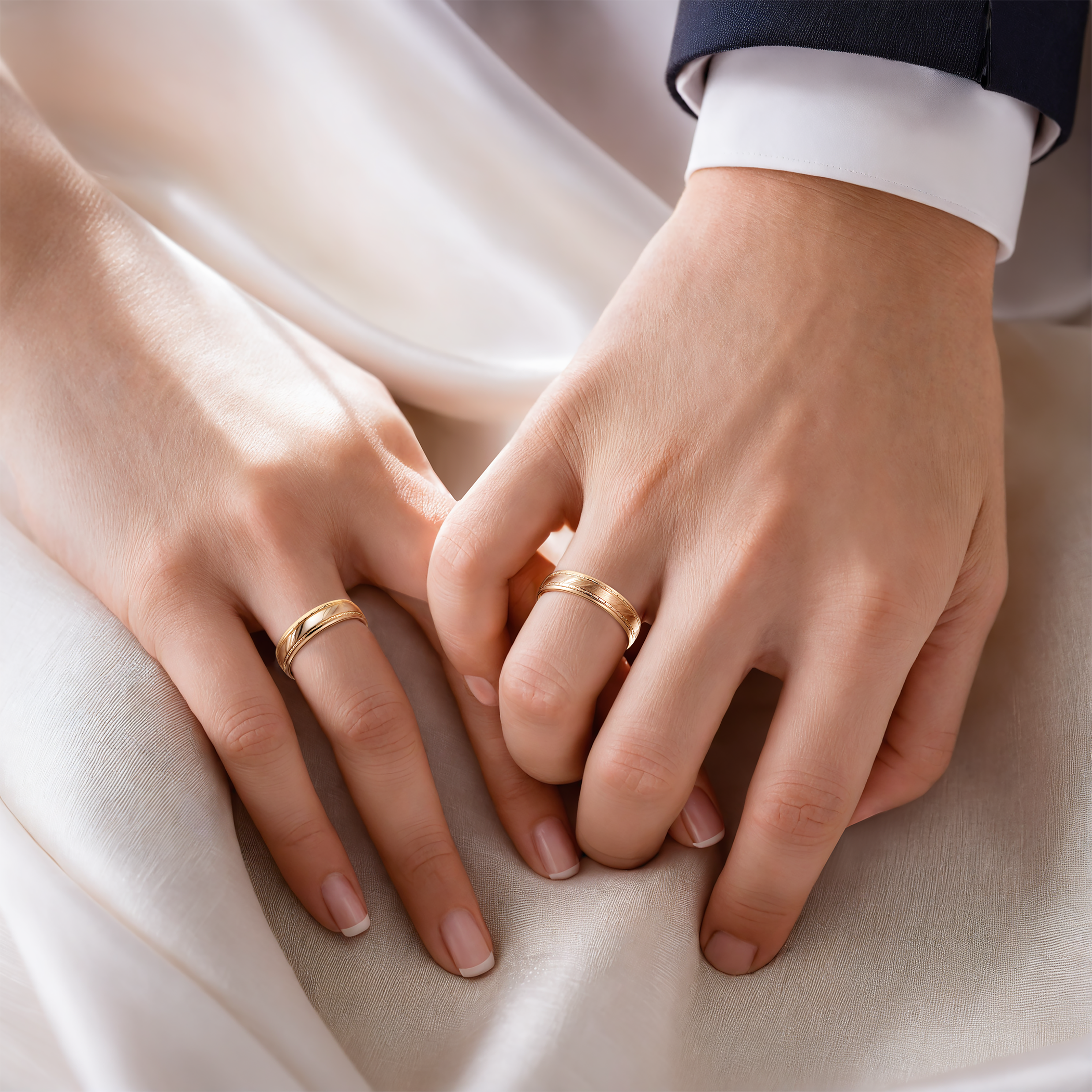 Trauringe: Gelbgold, halbrund, 5 mm