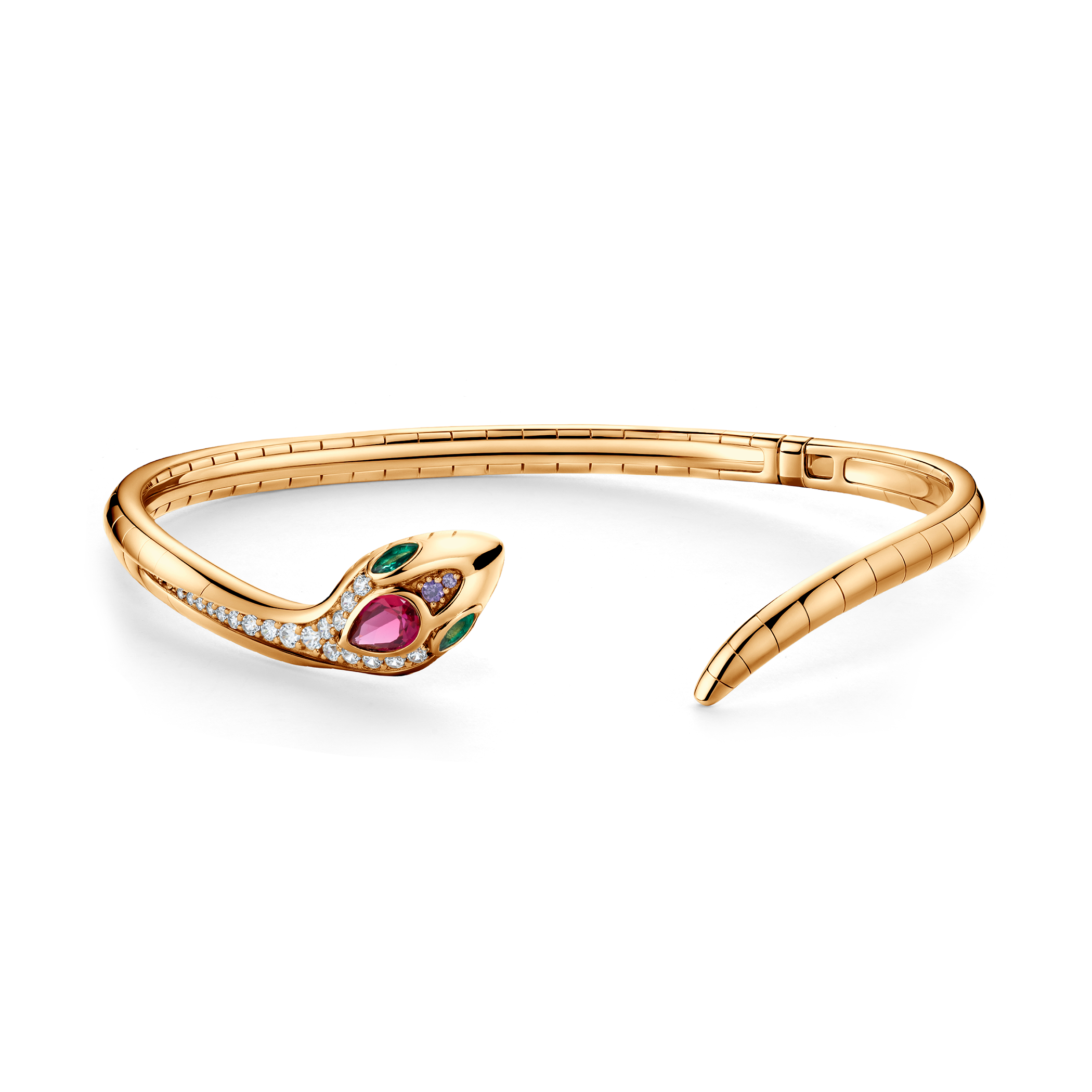 Bransoletka Serpentéa, srebna pozłacana