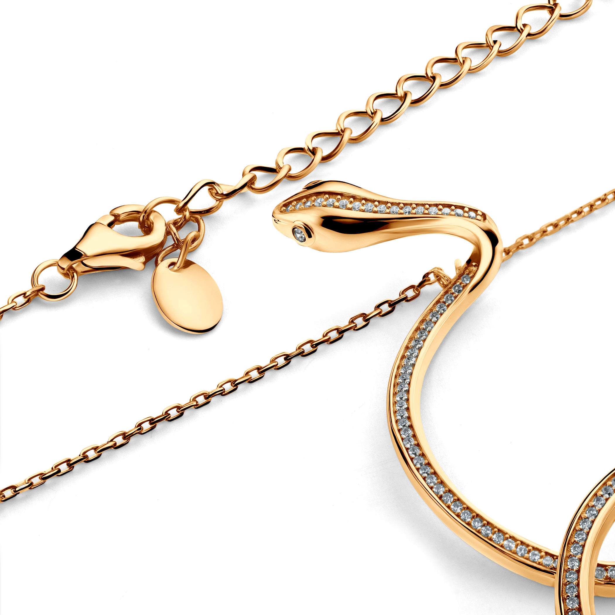 Halskette Serpentéa, vergoldet