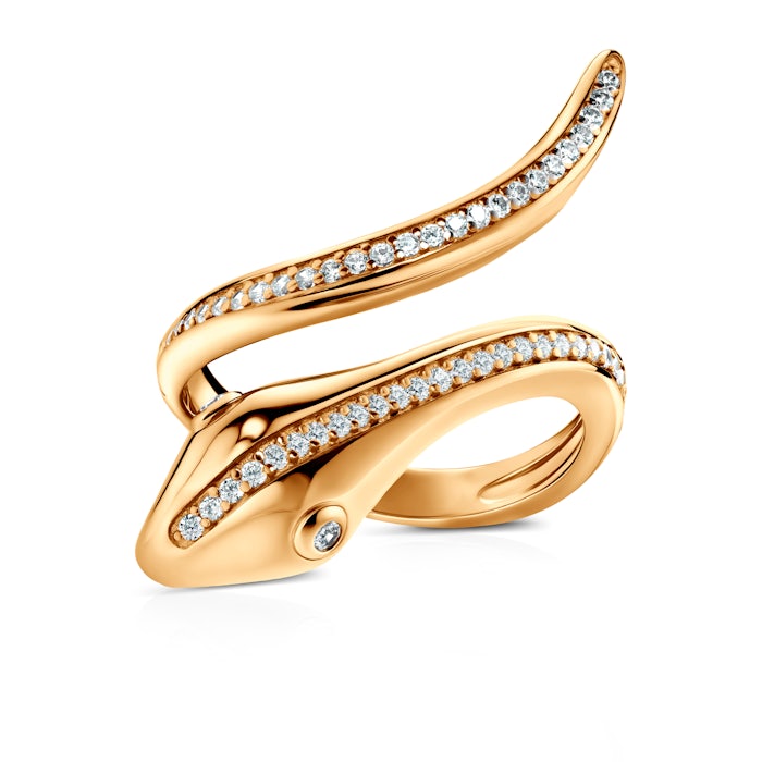 Prsten Serpentéa, pozlacené stříbro