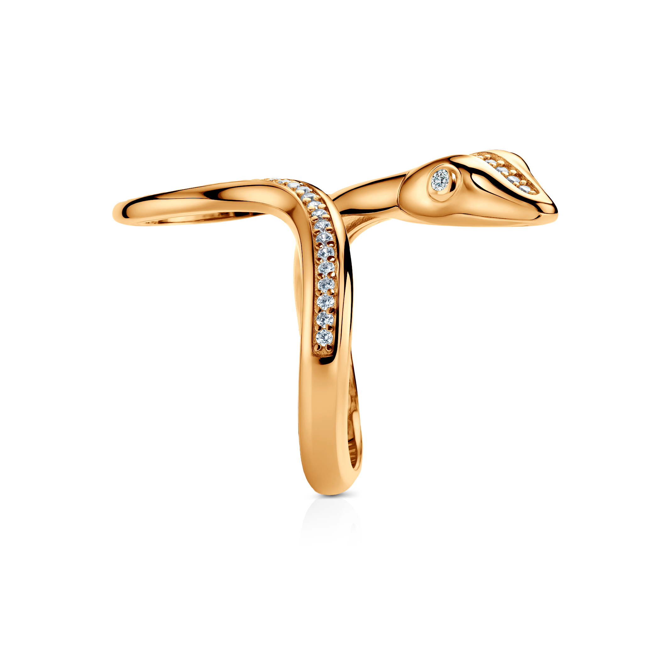 Ring Serpentéa, vergoldetes Silber