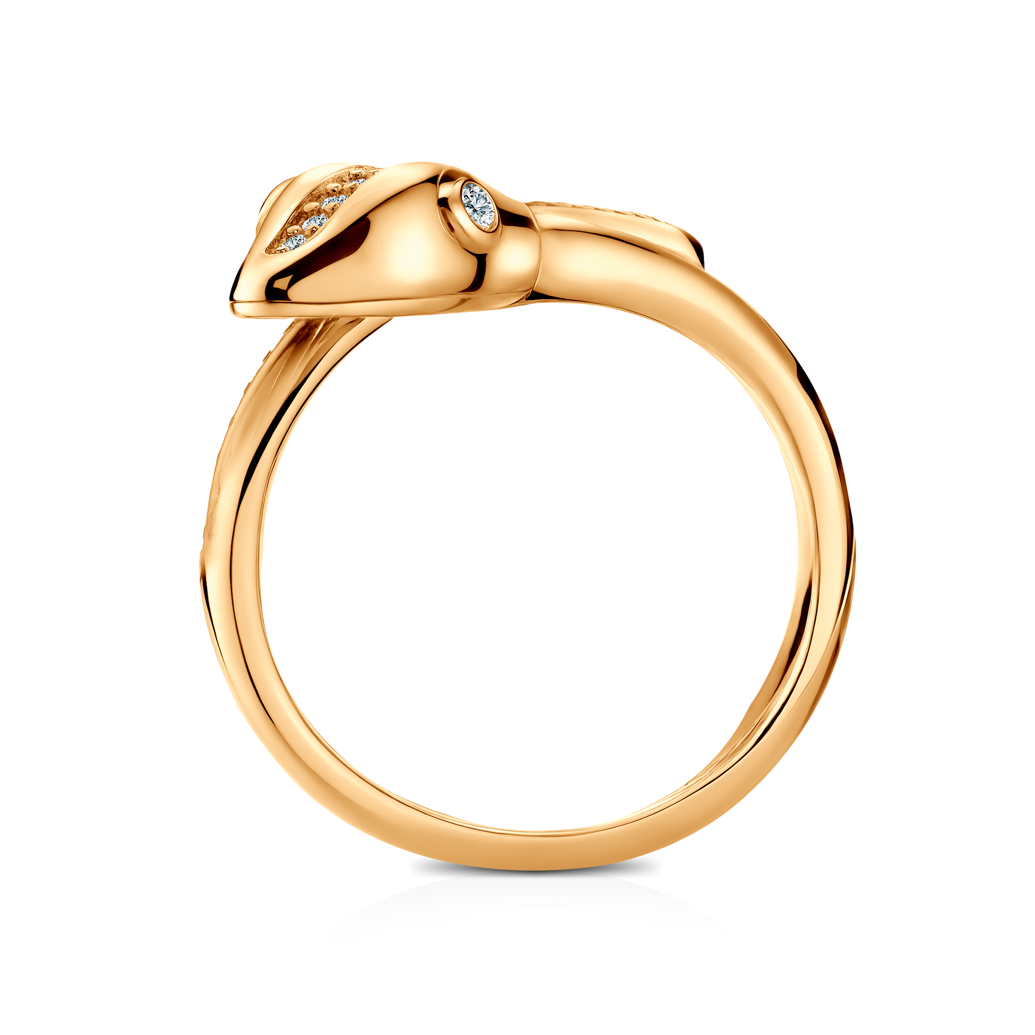 Ring Serpentéa, vergoldetes Silber