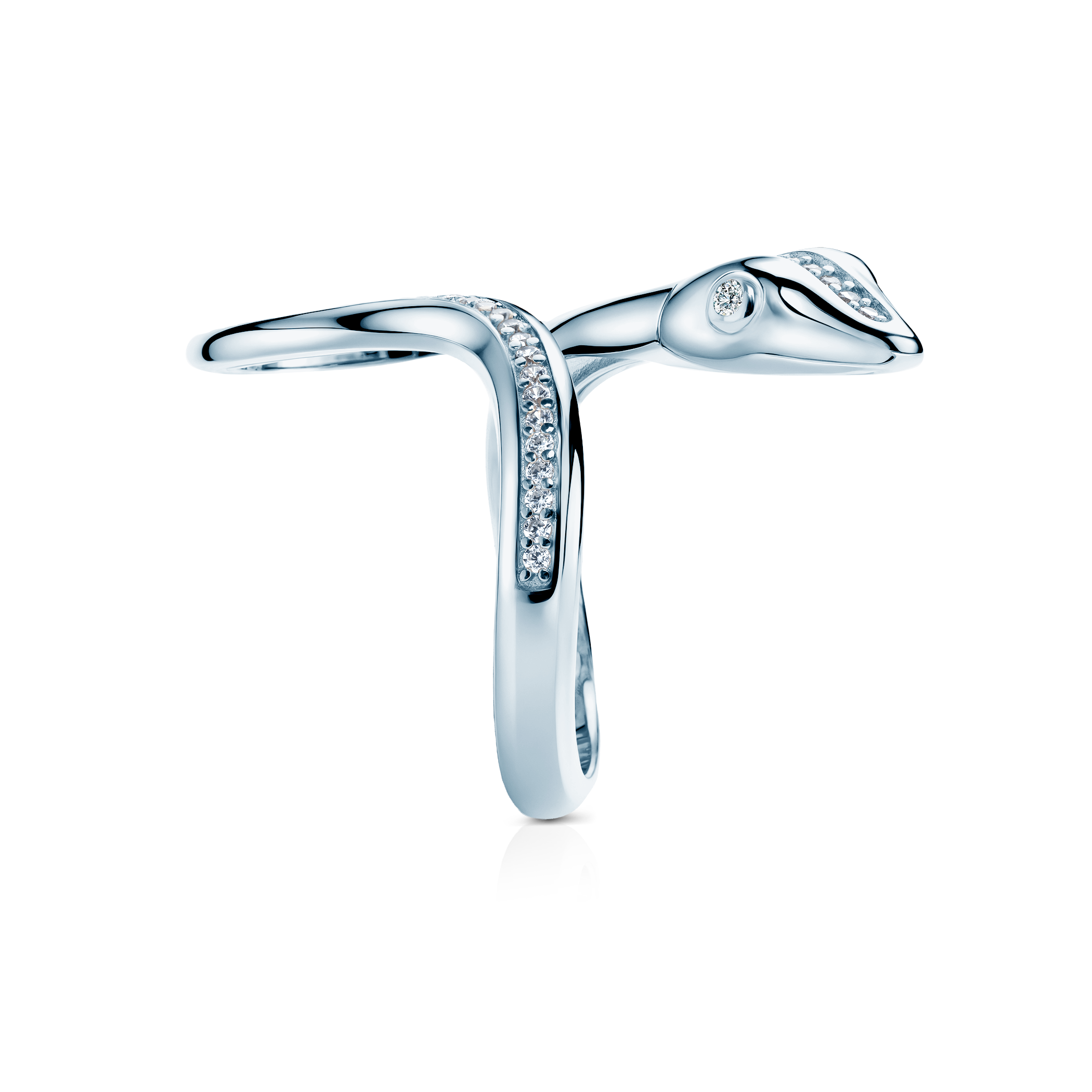 Ring Serpentéa, silbern