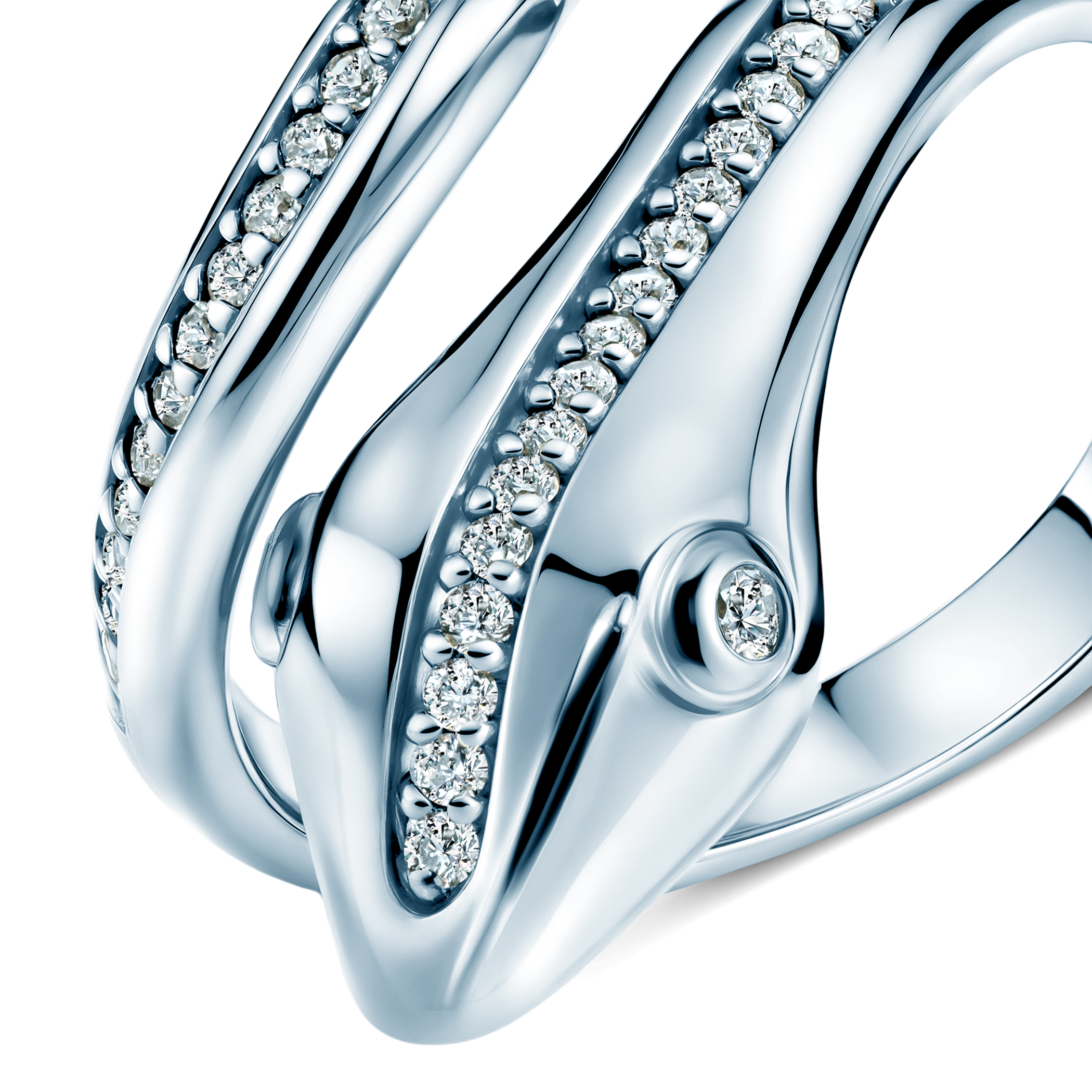 Ring Serpentéa, silbern