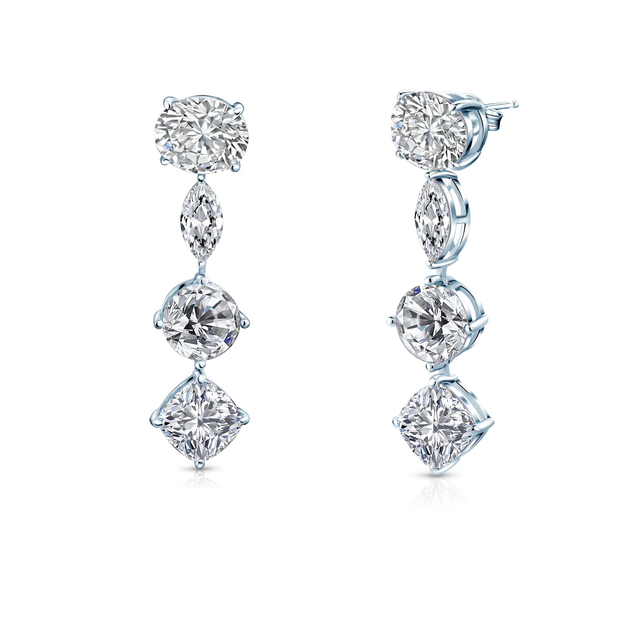 Ohrringe Eterniàle, silbern, Zirkonia - 3