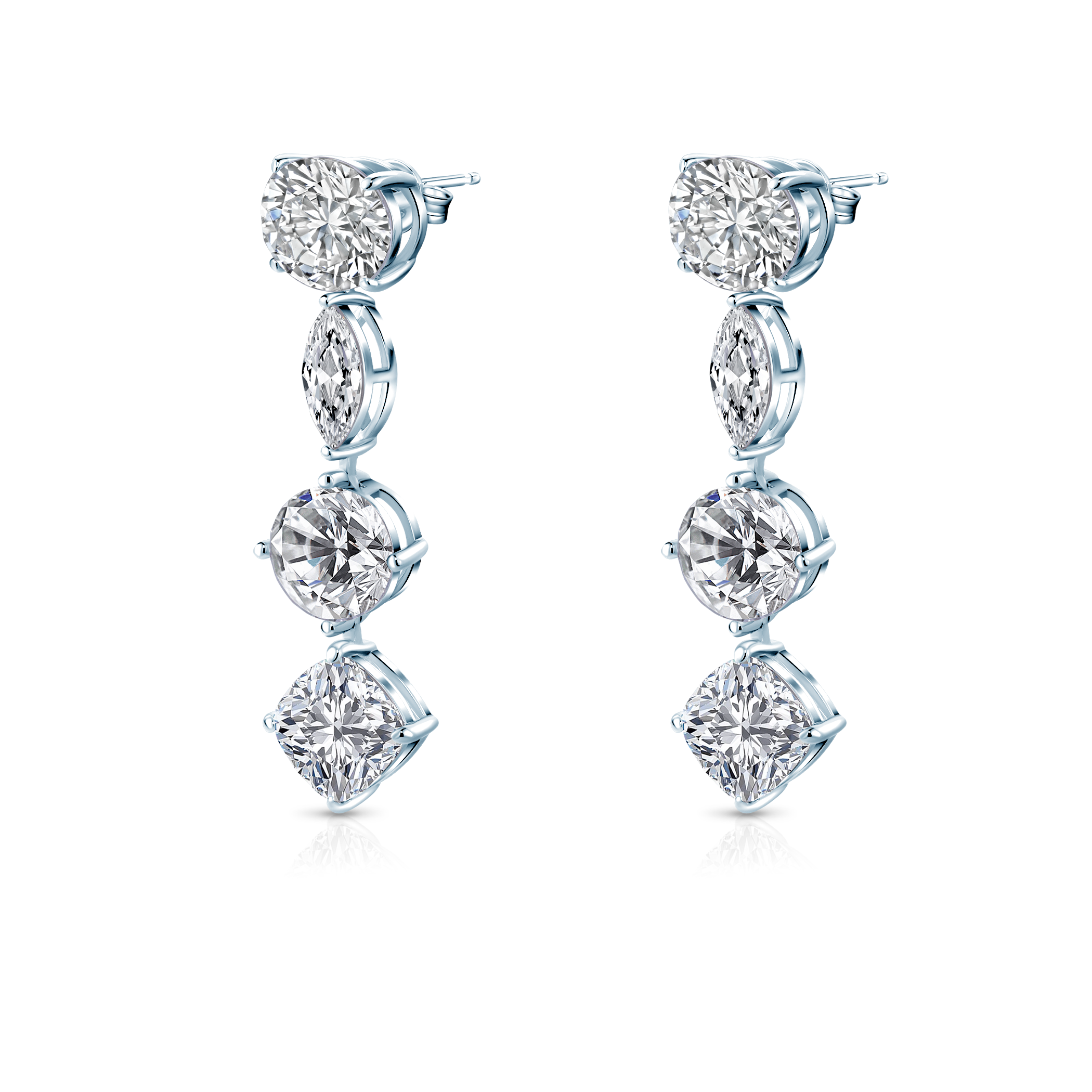 Ohrringe Eterniàle, silbern, Zirkonia