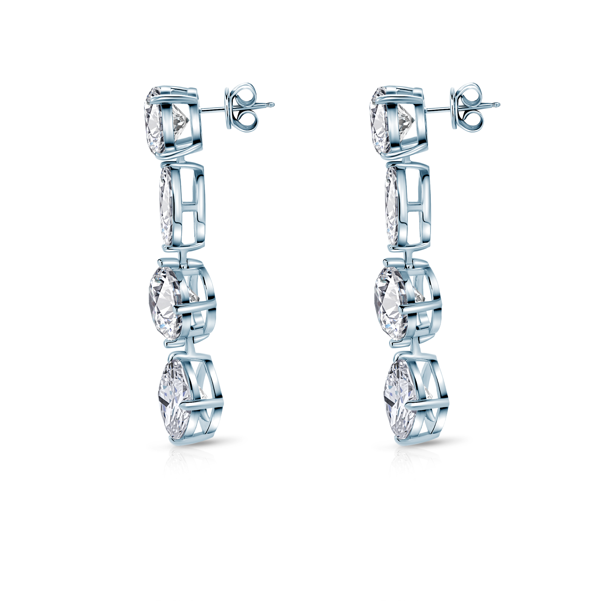 Ohrringe Eterniàle, silbern, Zirkonia - 5