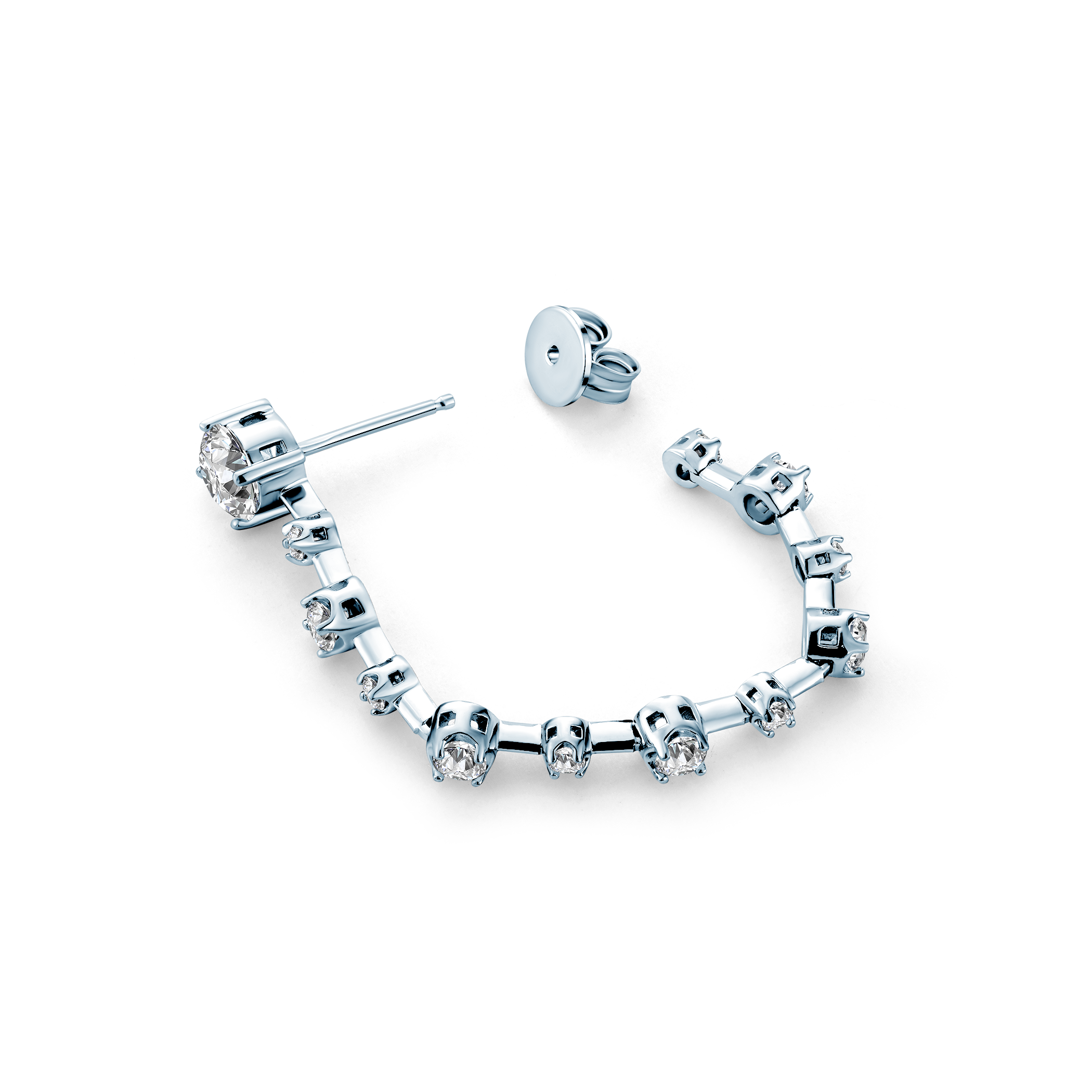 Ohrringe Eterniàle, silbern, Zirkonia - 5