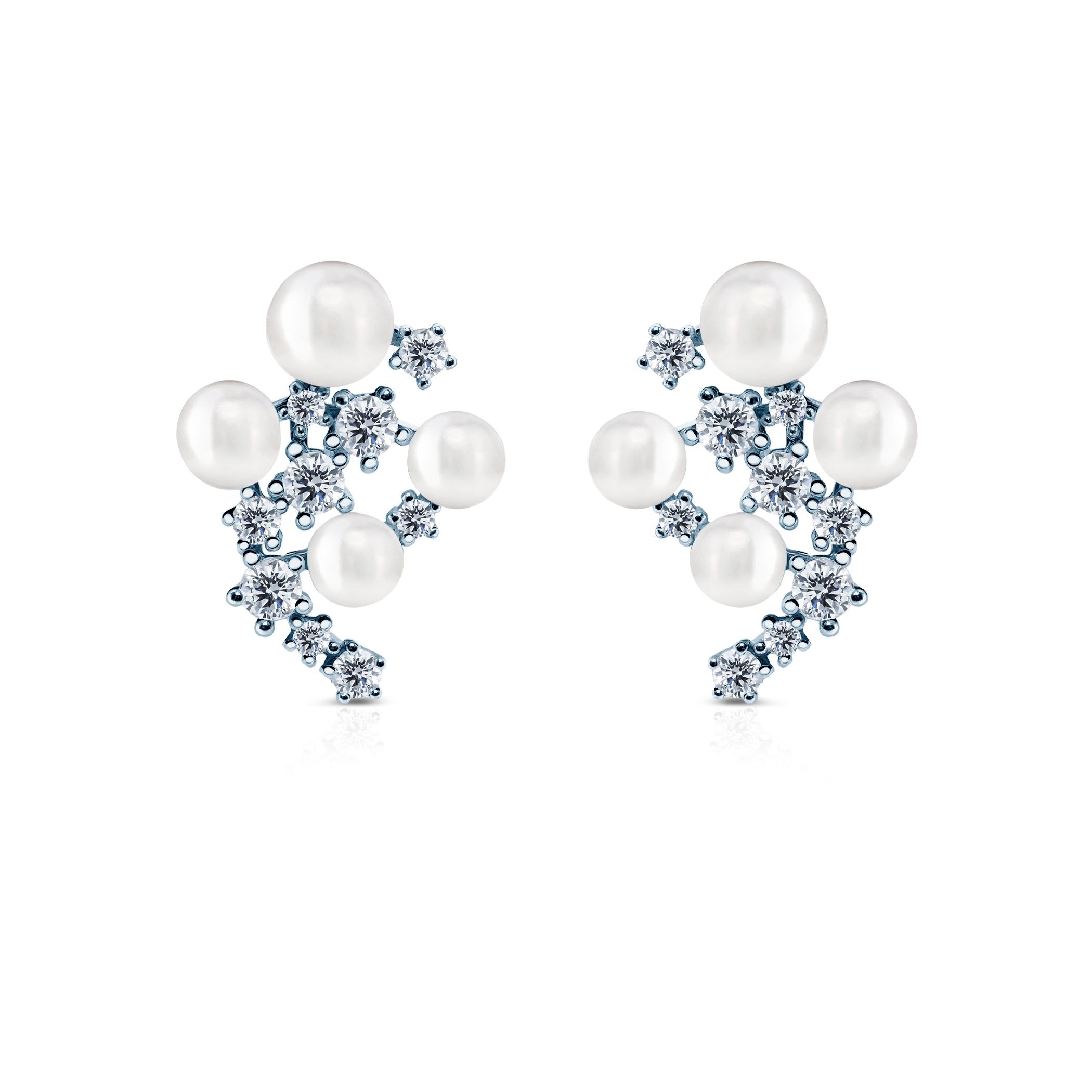 Kolczyki Eterniàle, srebrne, cyrkonie