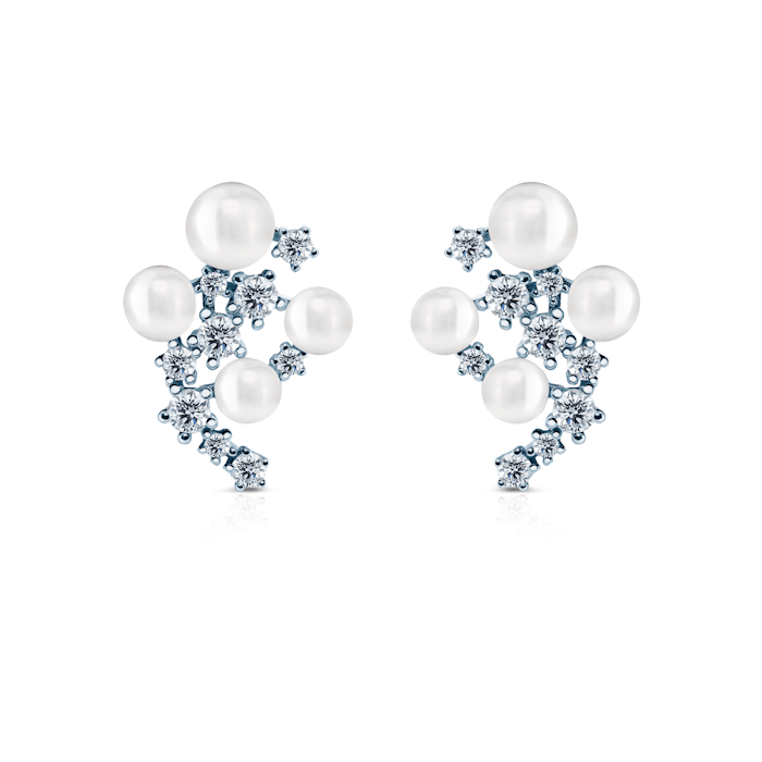 Kolczyki Eterniàle, srebrne, cyrkonie