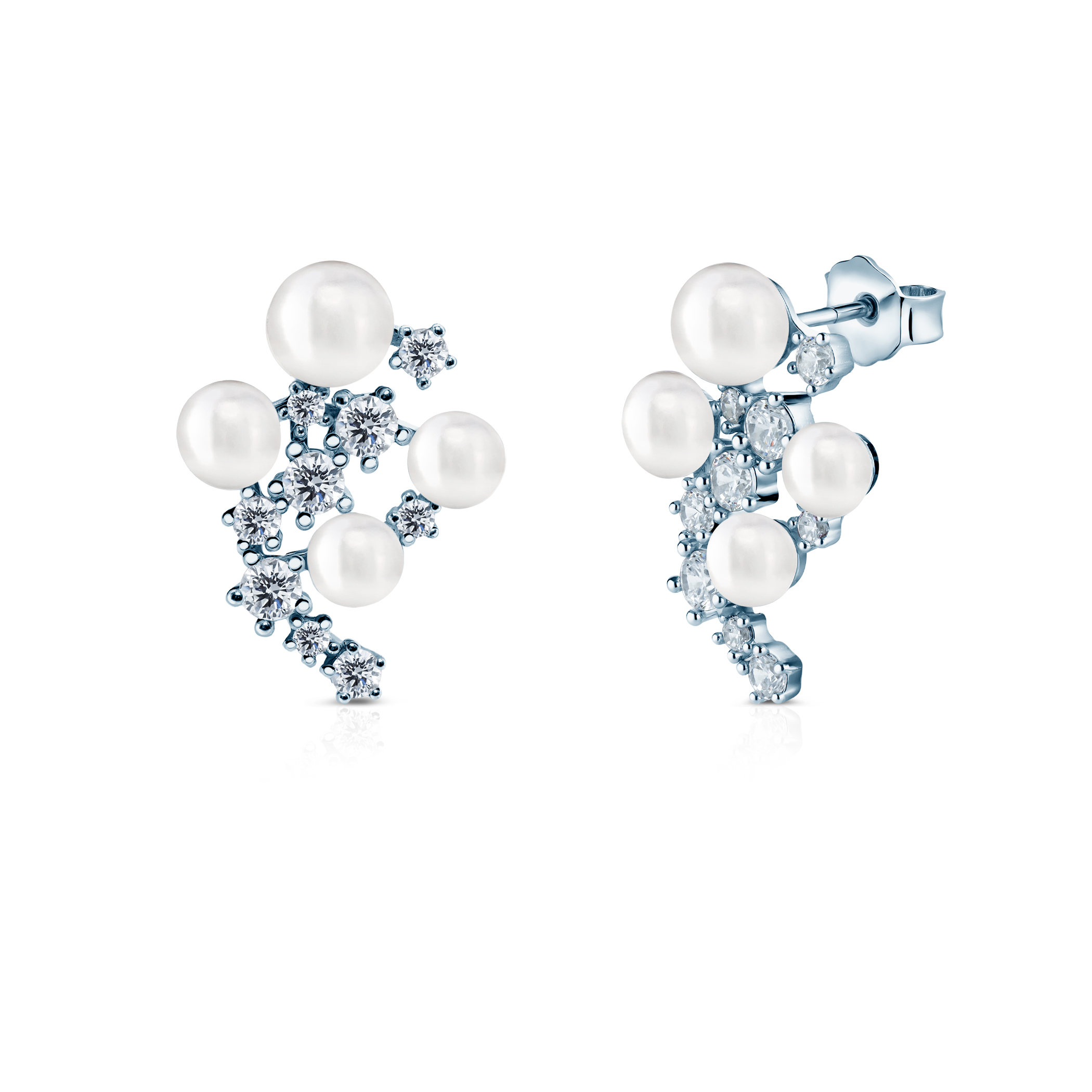 Ohrringe Eterniàle, silbern, Zirkonia - 3