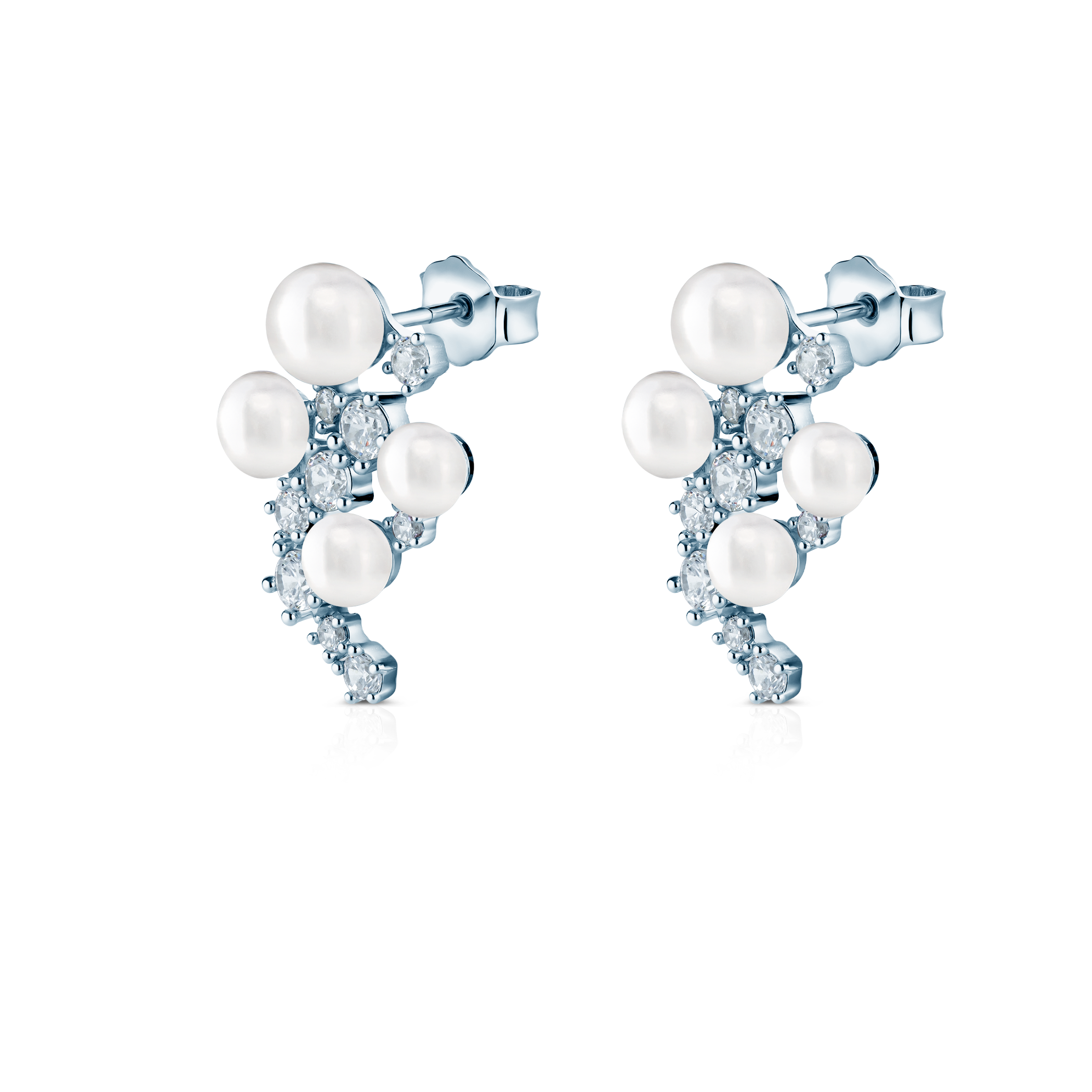 Ohrringe Eterniàle, silbern, Zirkonia - 4