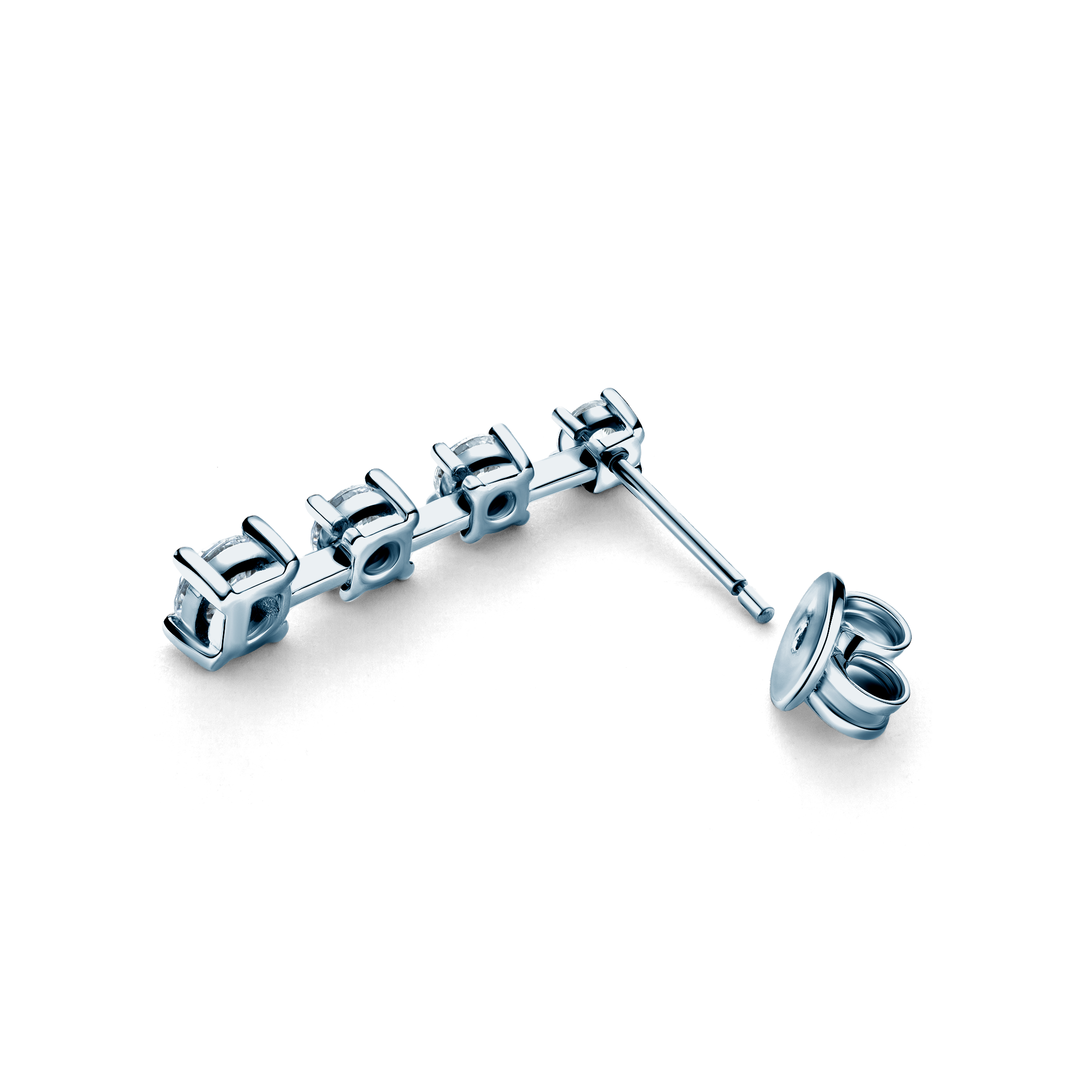 Ohrringe Eterniàle, silbern, Zirkonia - 5