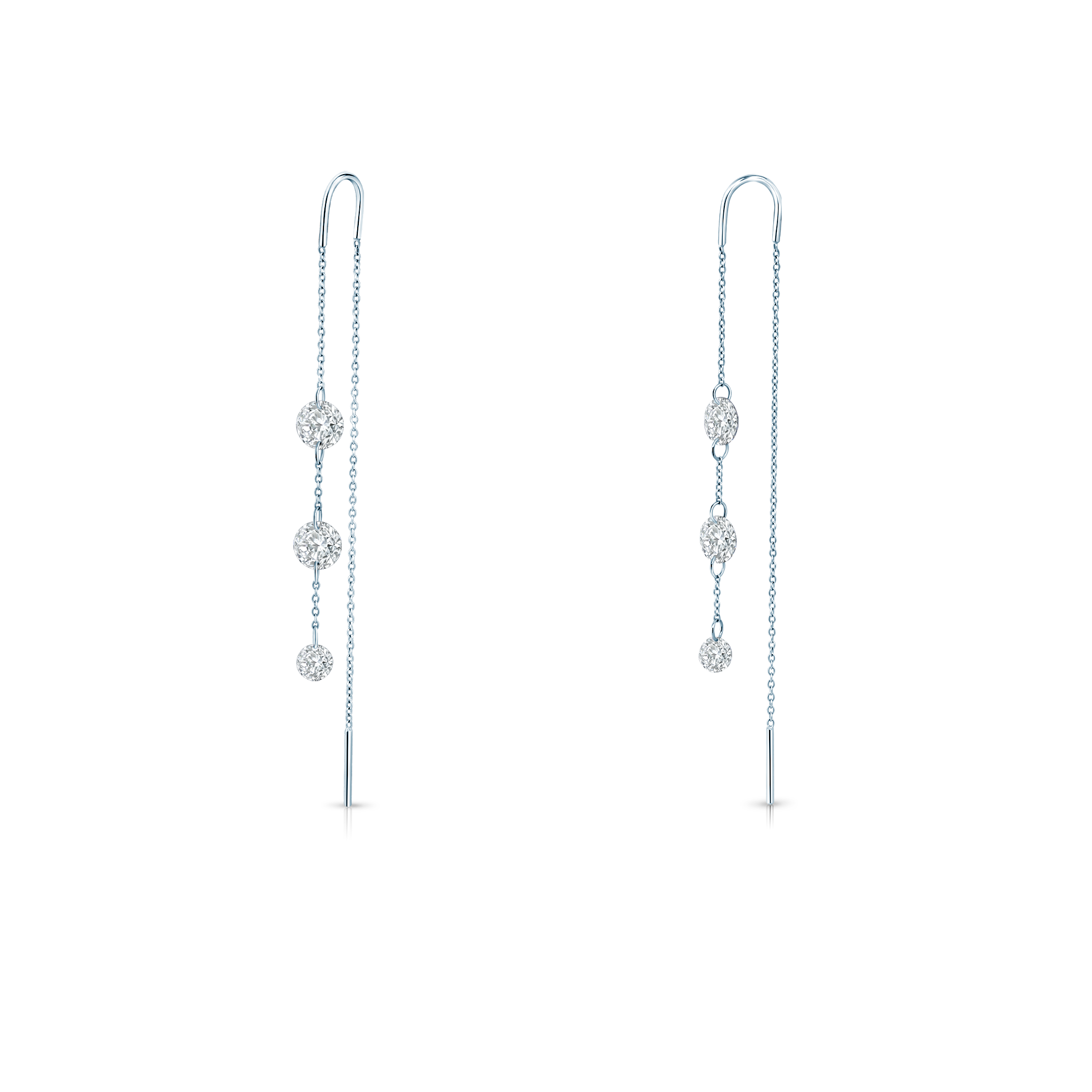 Ohrringe Eterniàle, silbern, Zirkonia