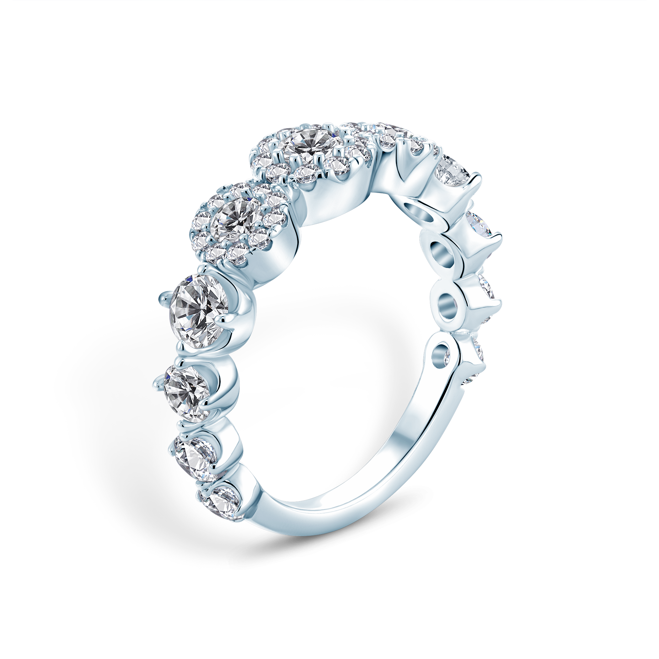 Pierścionek Eterniàle, srebrny, cyrkonie