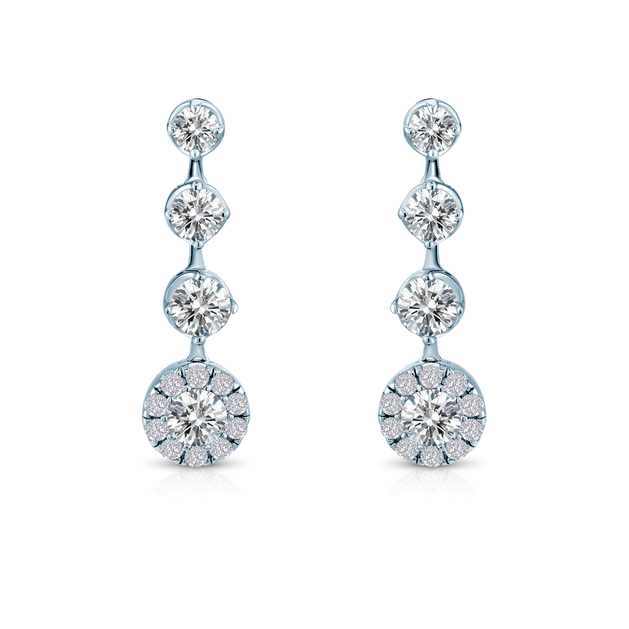 Kolczyki Eterniàle, srebrne, cyrkonie