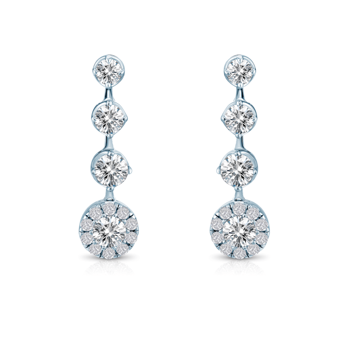 Kolczyki Eterniàle, srebrne, cyrkonie