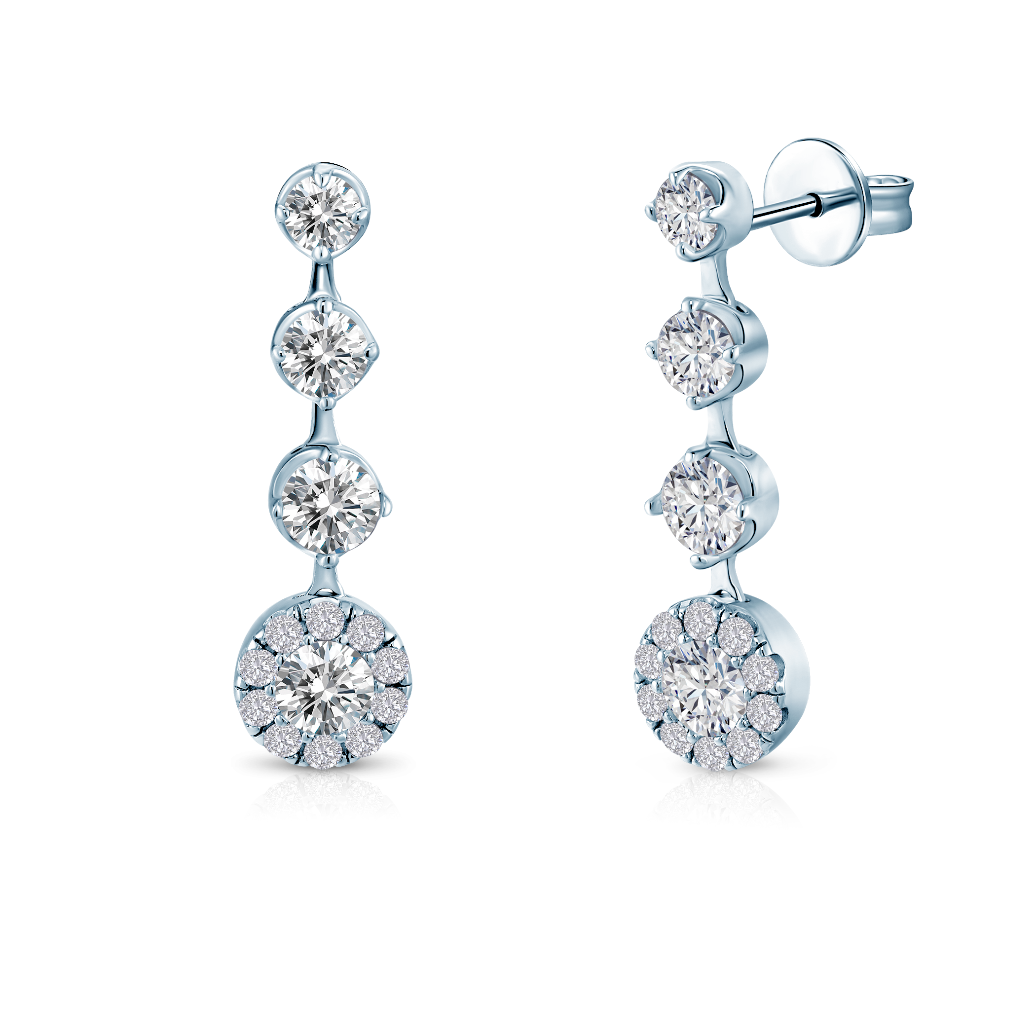 Ohrringe Eterniàle, silbern, Zirkonia