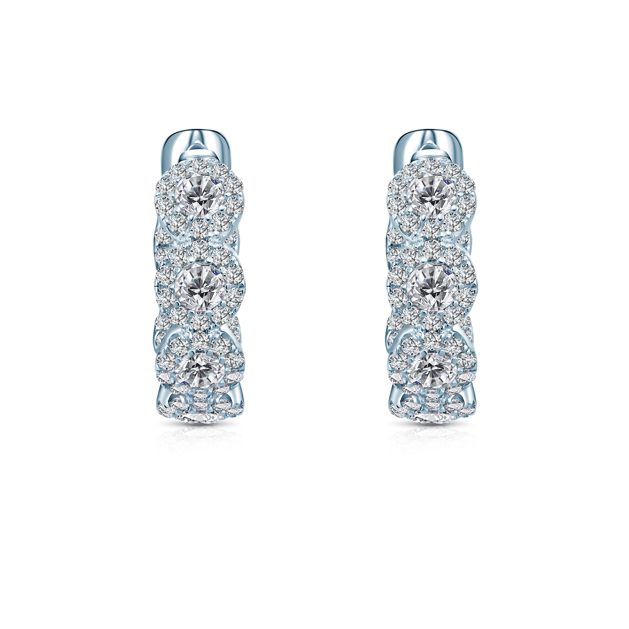 Ohrringe Eterniàle, silbern, Zirkonia - 4