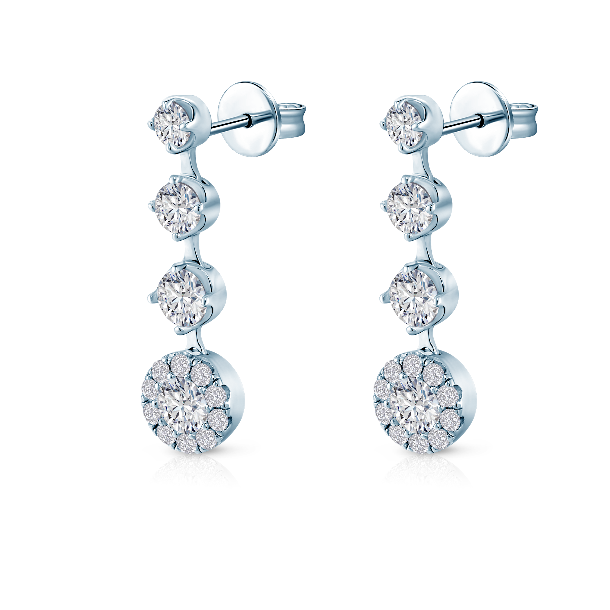 Ohrringe Eterniàle, silbern, Zirkonia