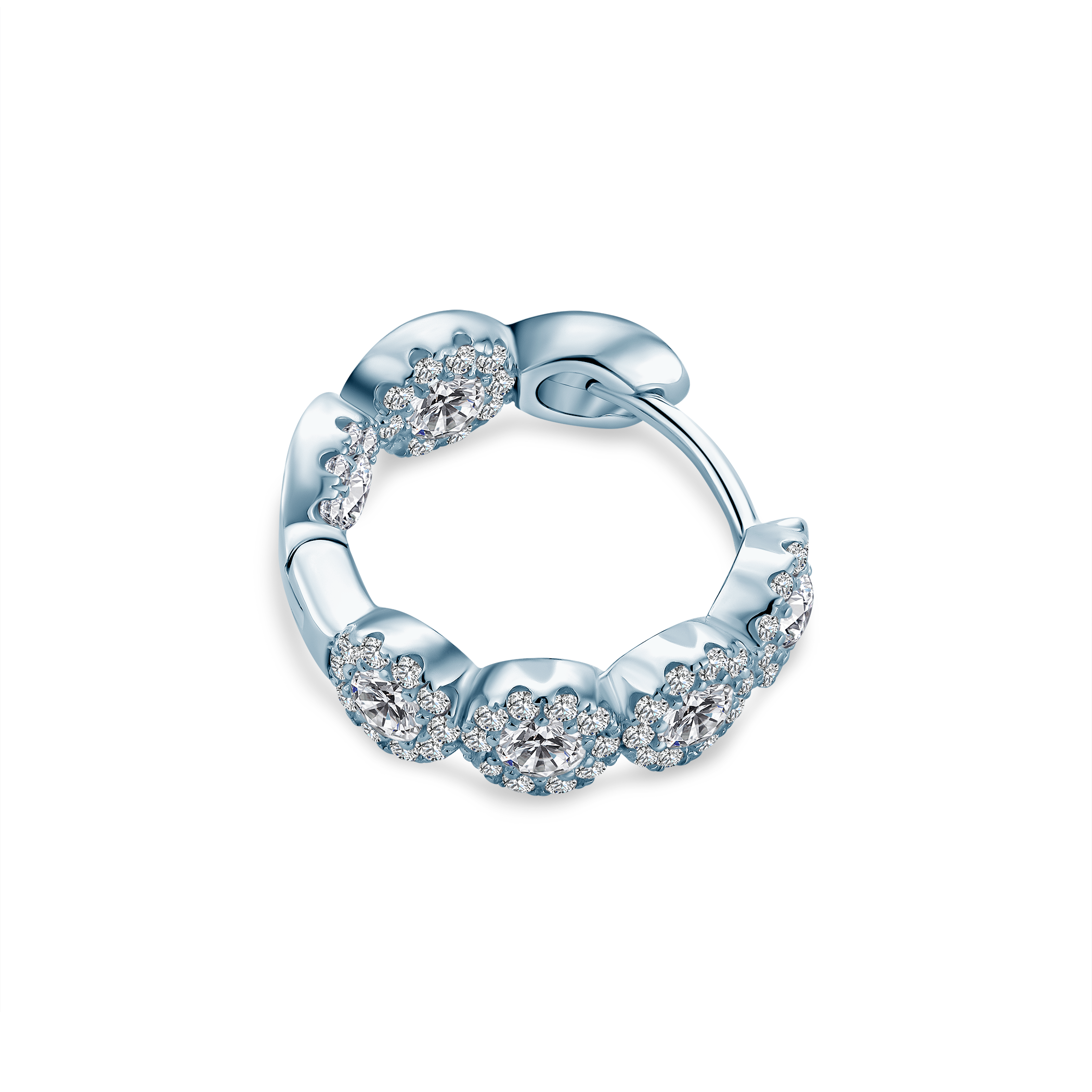 Ohrringe Eterniàle, silbern, Zirkonia