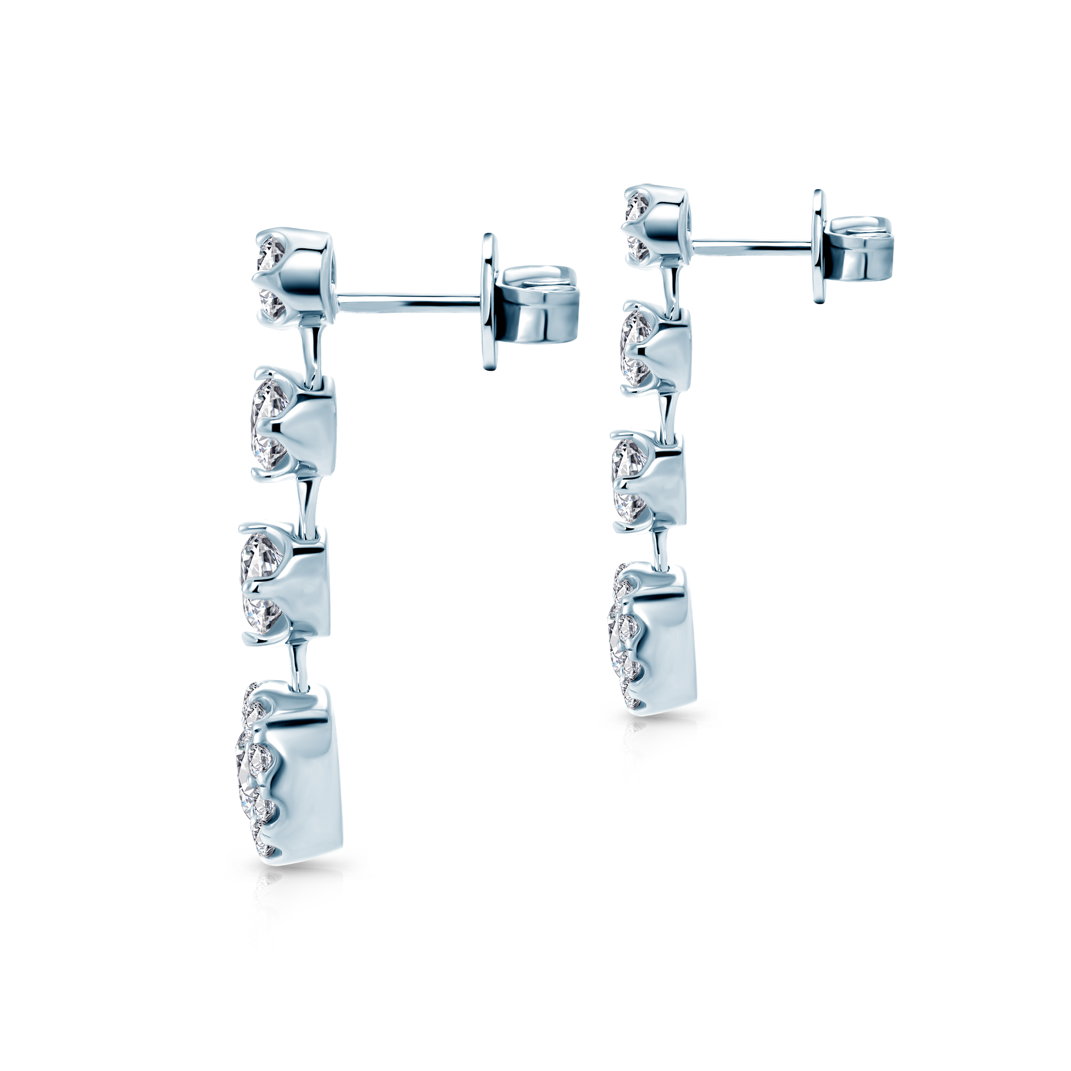 Ohrringe Eterniàle, silbern, Zirkonia