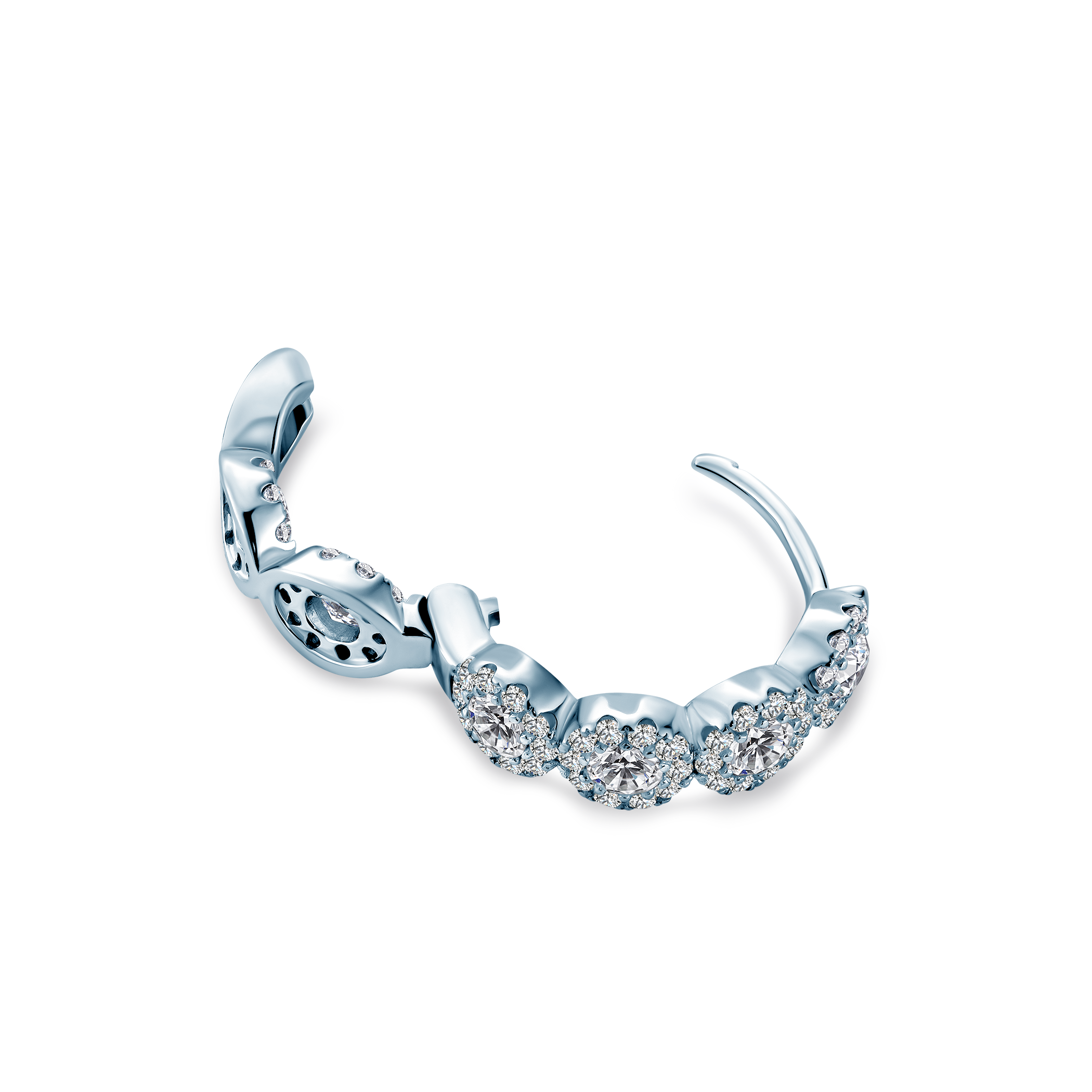 Ohrringe Eterniàle, silbern, Zirkonia - 6