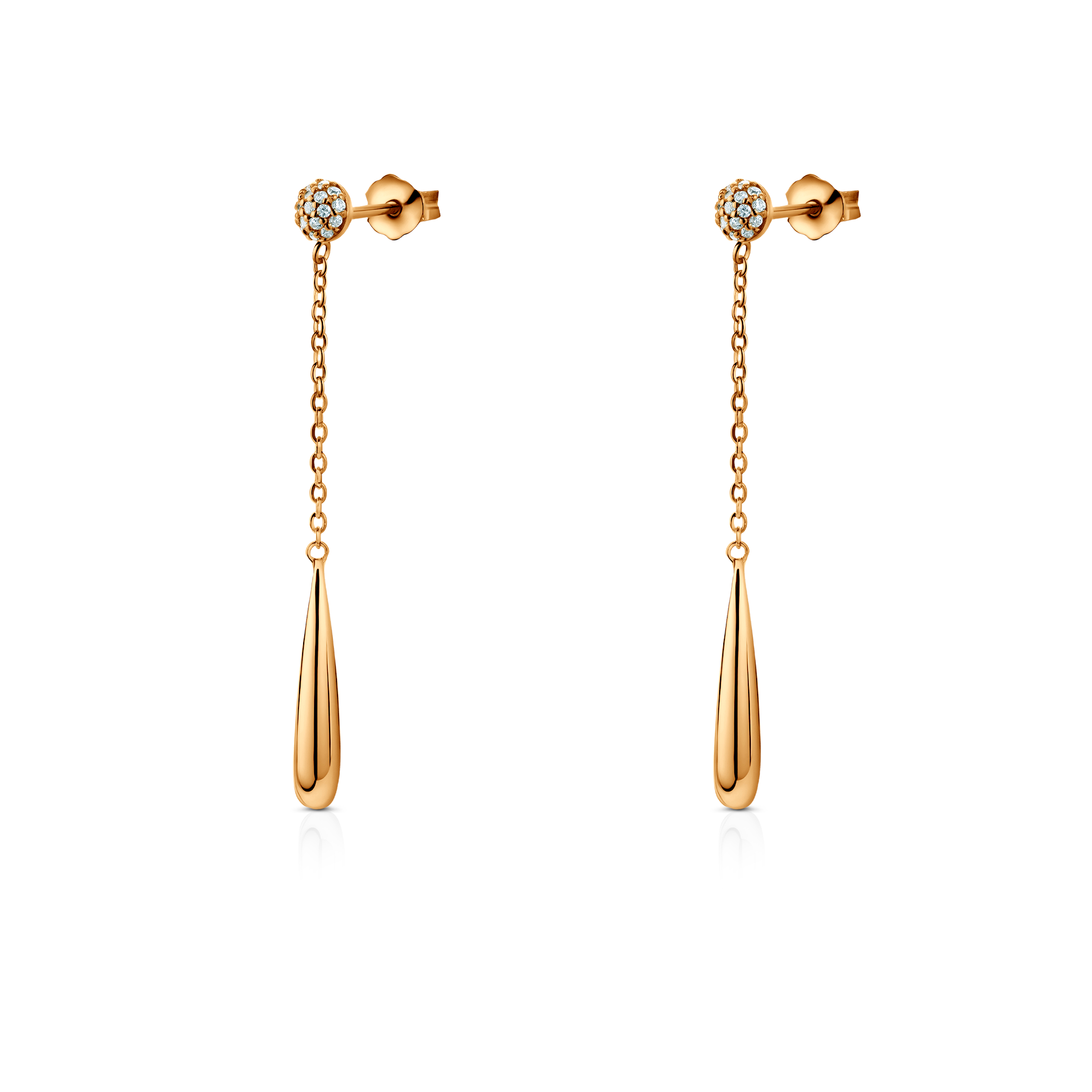 Ohrringe Eterniàle, vergoldetes Silber, Zirkonia - 4