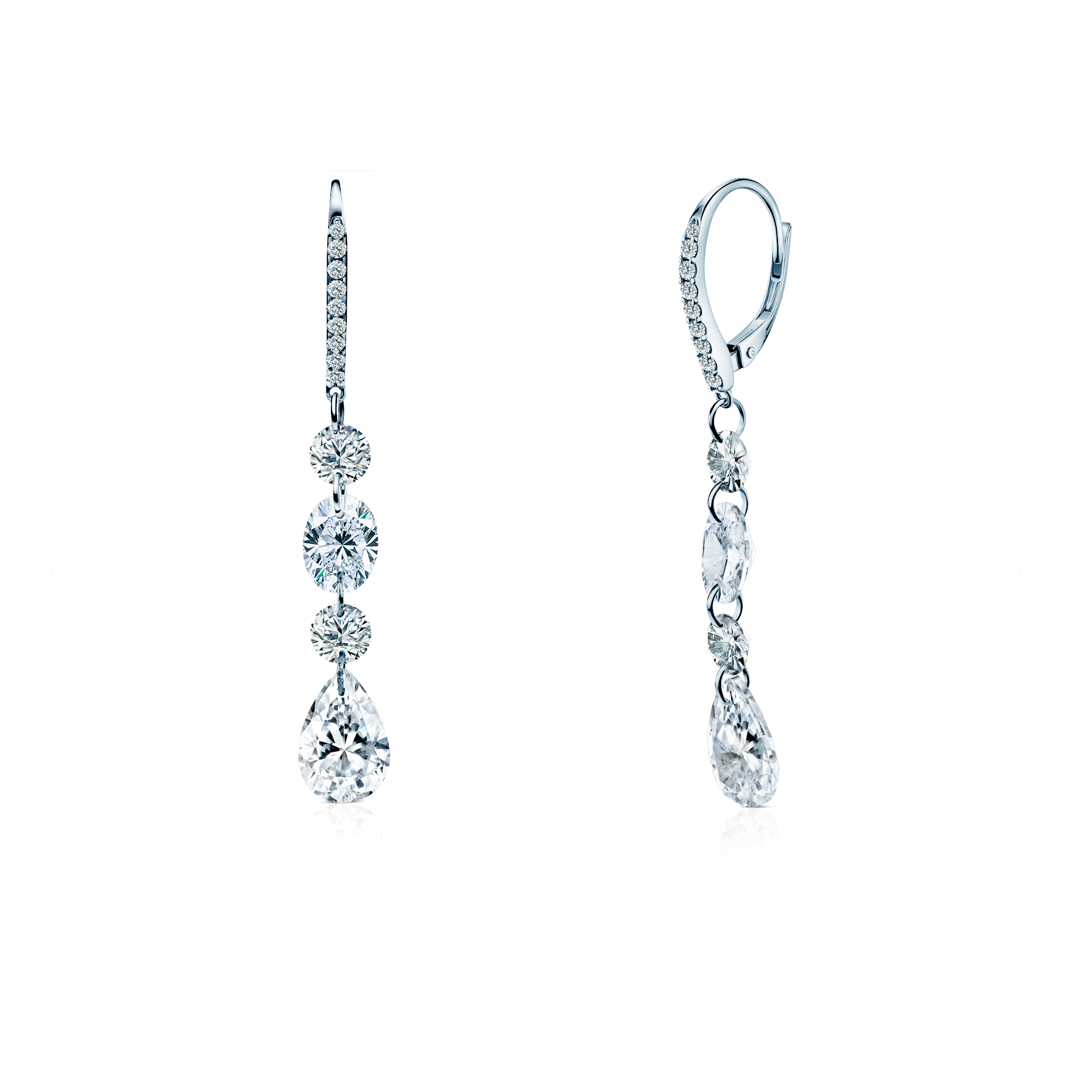 Ohrringe Eterniàle, silbern, Zirkonia