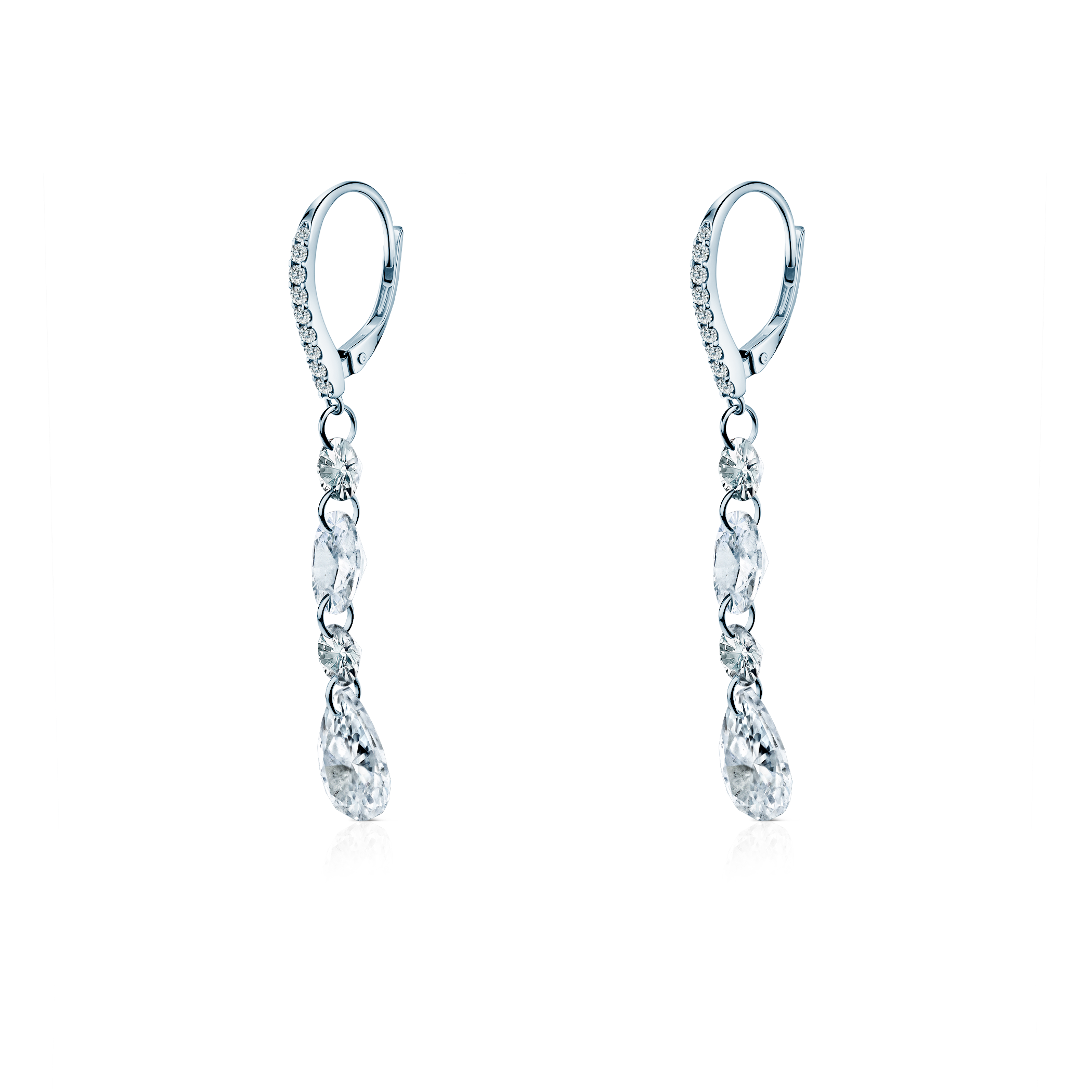 Ohrringe Eterniàle, silbern, Zirkonia