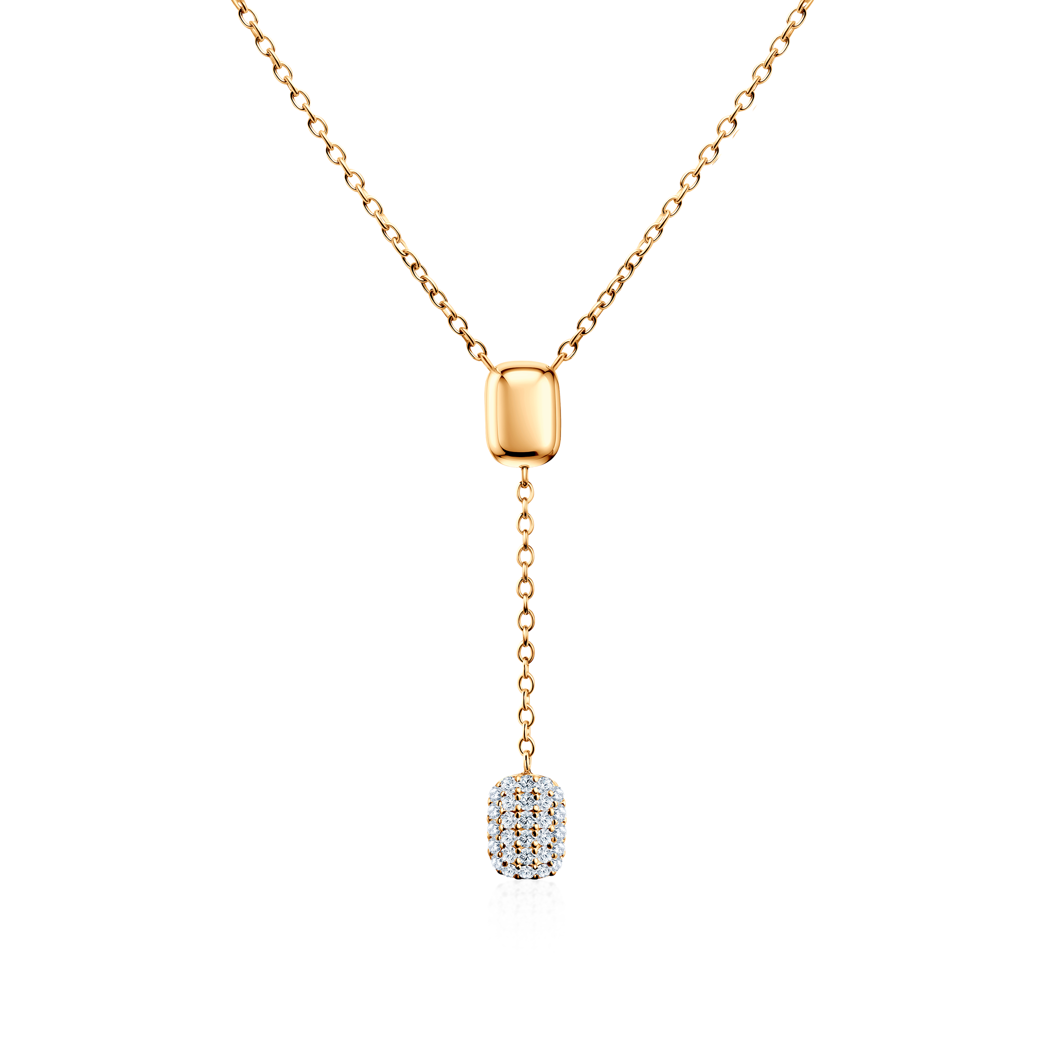 Náhrdelník Eterniàle: pozlátené striebro, zirkóny