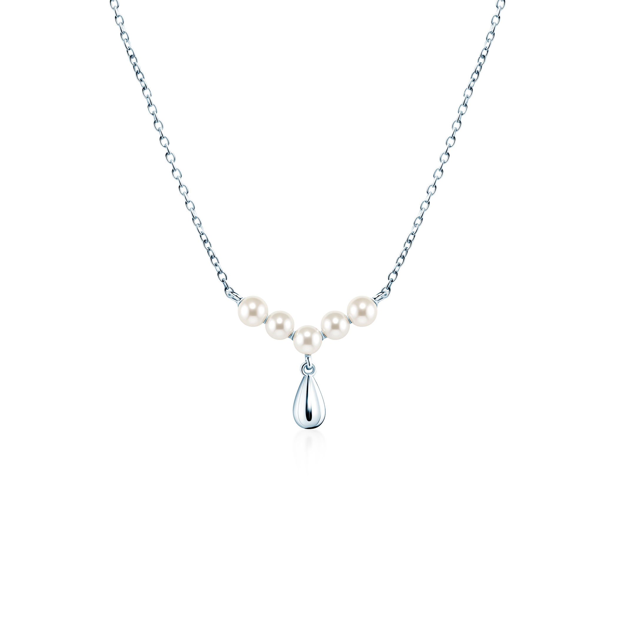 Náhrdelník Eterniàle: striebro, perly