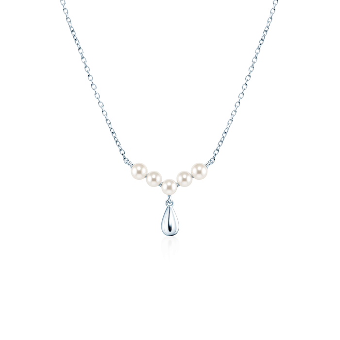 Náhrdelník Eterniàle: striebro, perly