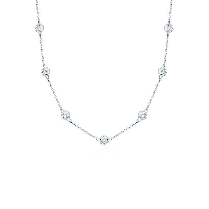Náhrdelník Eterniàle: striebro, zirkóny