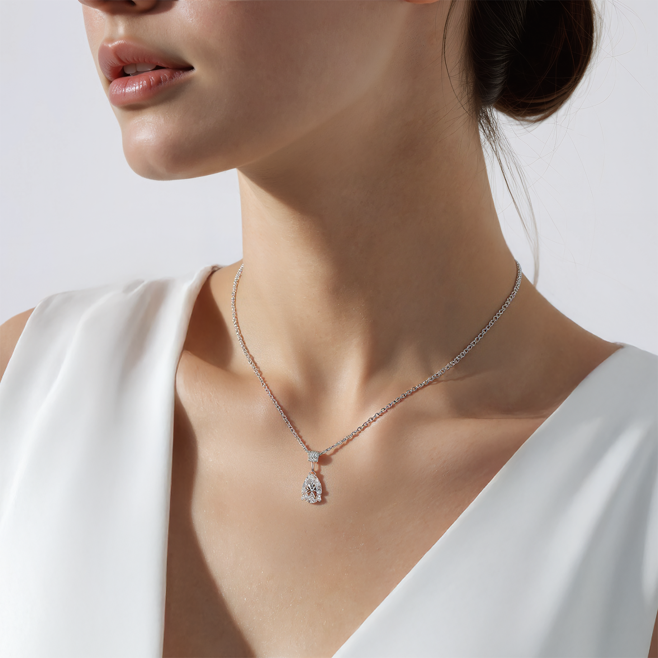 Naszyjnik Eterniàle, srebro, cyrkonie