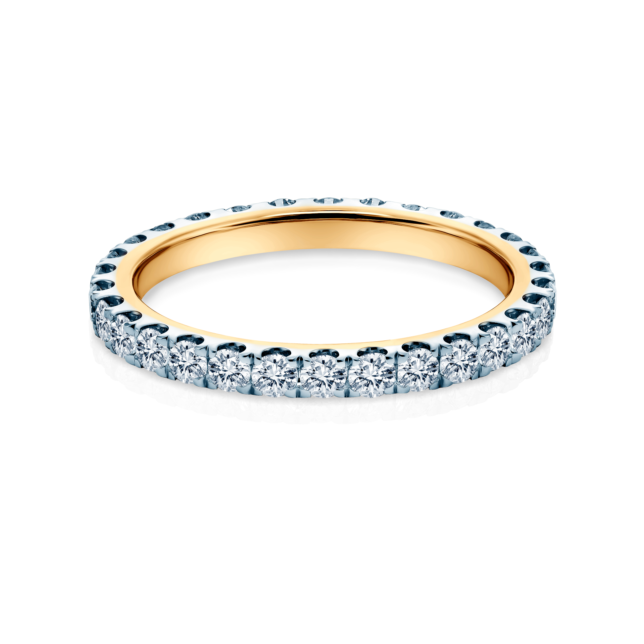 Pierścionek zaręczynowy SAVICKI: dwukolorowe złoto, diamenty laboratoryjne