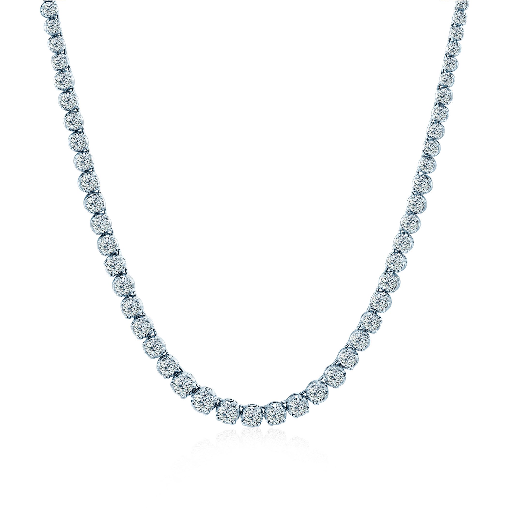 Naszyjnik Savicki: białe złoto, diamenty laboratoryjne