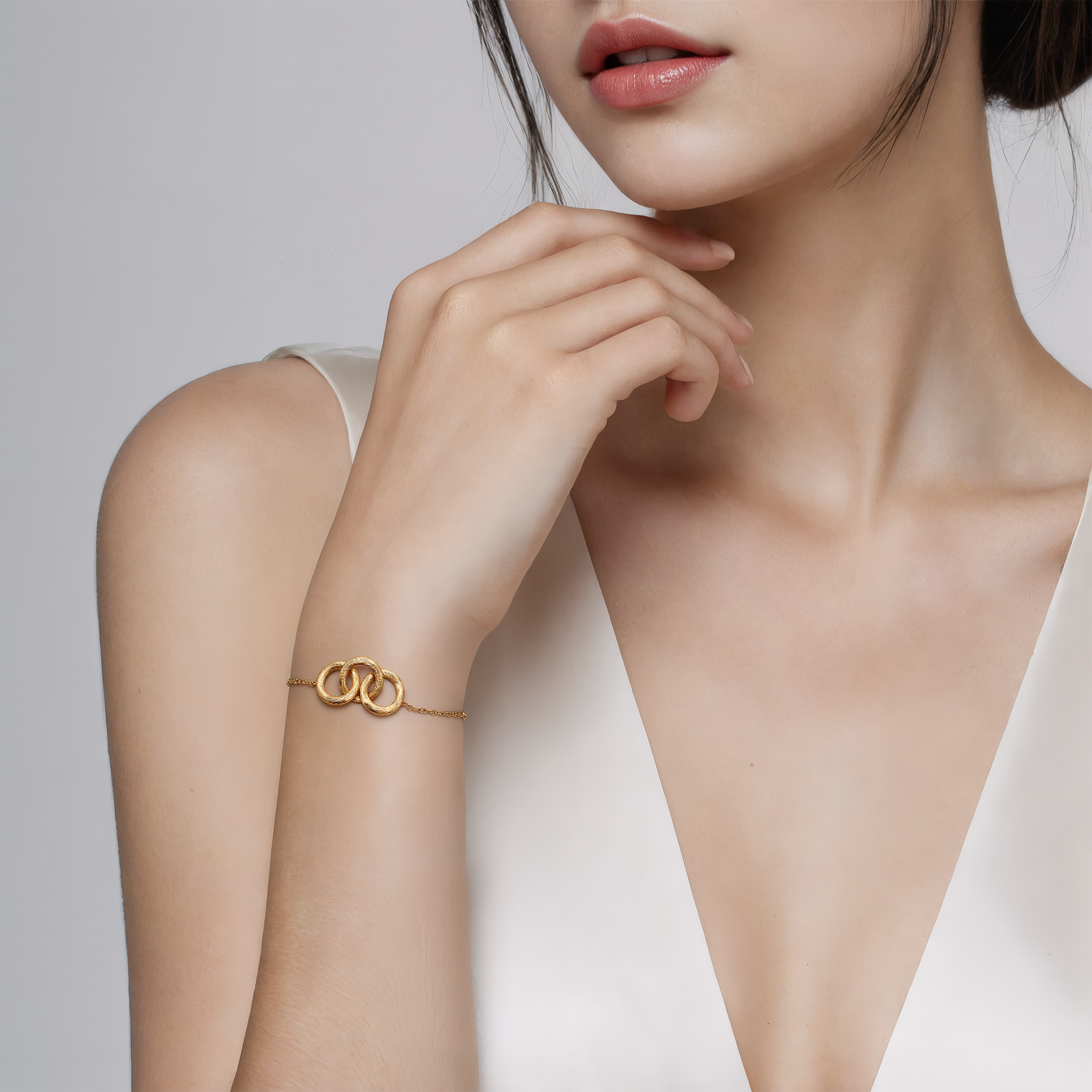 Bransoletka celebrytka złota 585 19cm